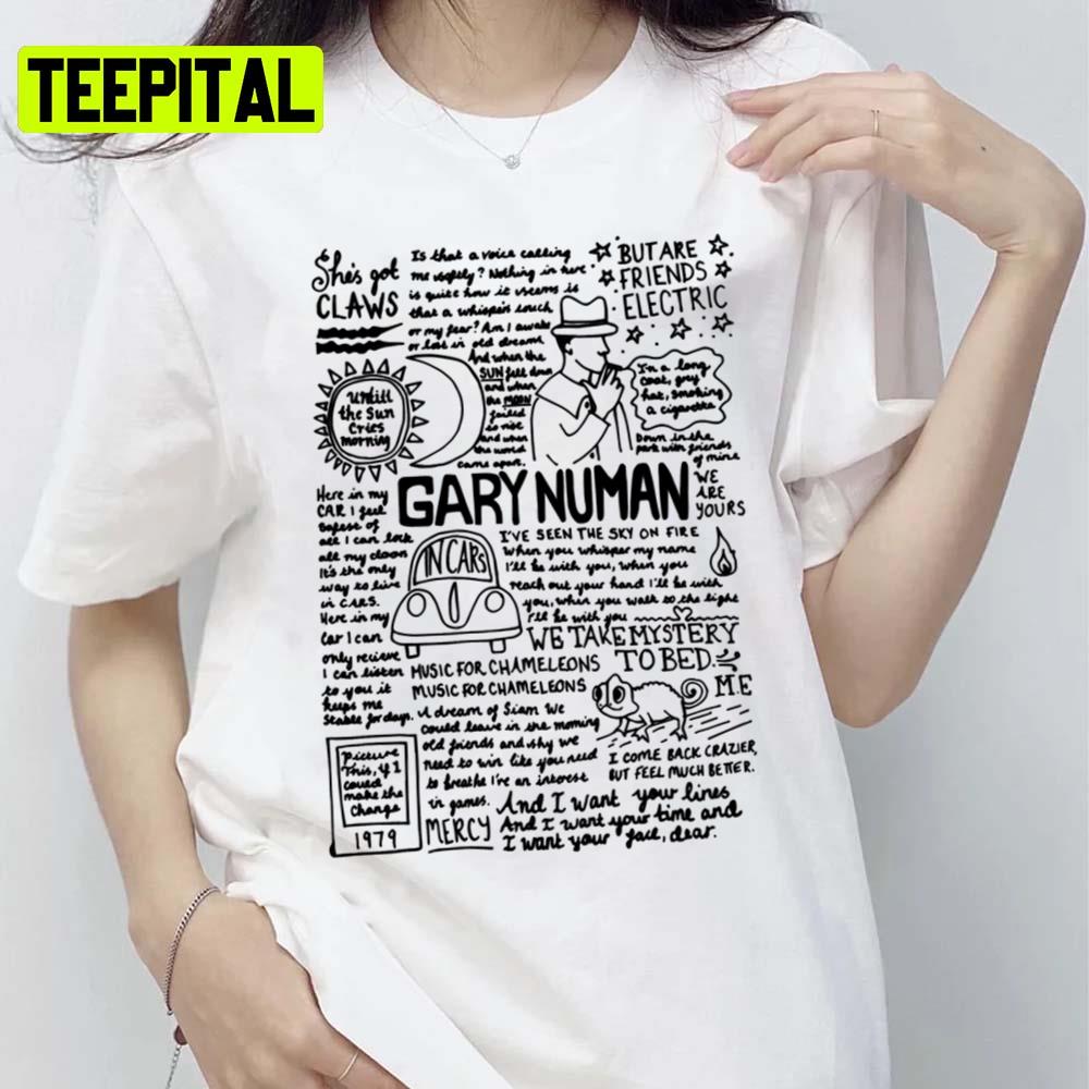 Song Lyrics Sweat Hoodie Unisex Gary Nu Gary Numan Unisex T-Shirt Song Lyrics Sweat Hoodie Unisex Gary Nu Gary Numan Unisex T-Shirt