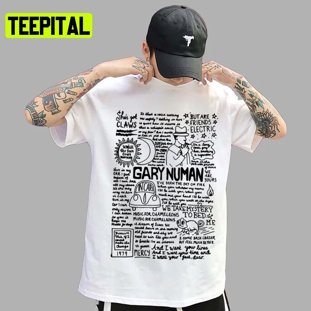 Song Lyrics Sweat Hoodie Unisex Gary Nu Gary Numan Unisex T-Shirt Song Lyrics Sweat Hoodie Unisex Gary Nu Gary Numan Unisex T-Shirt
