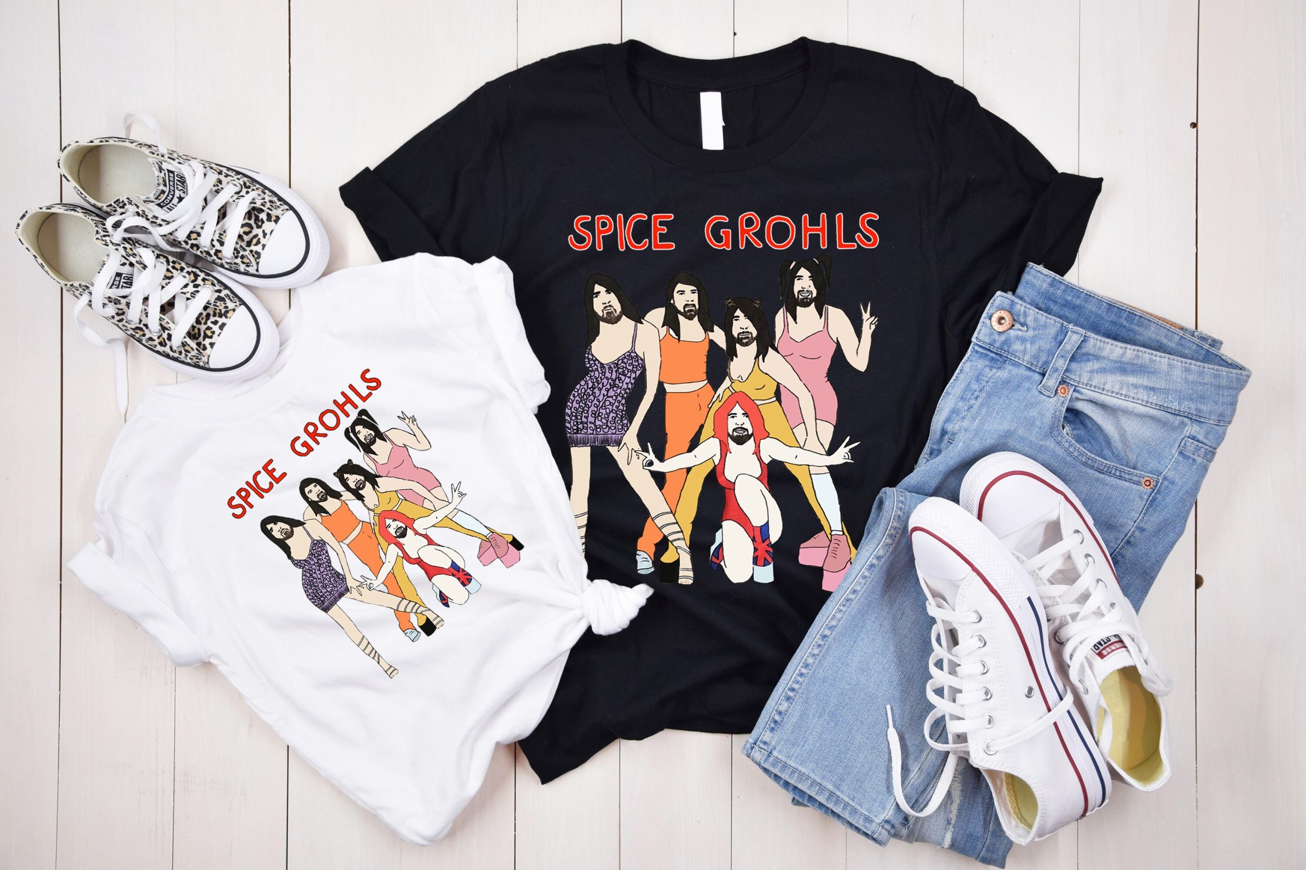Spice Grohls Illustration Unisex T-Shirt Spice Grohls Illustration Unisex T-Shirt