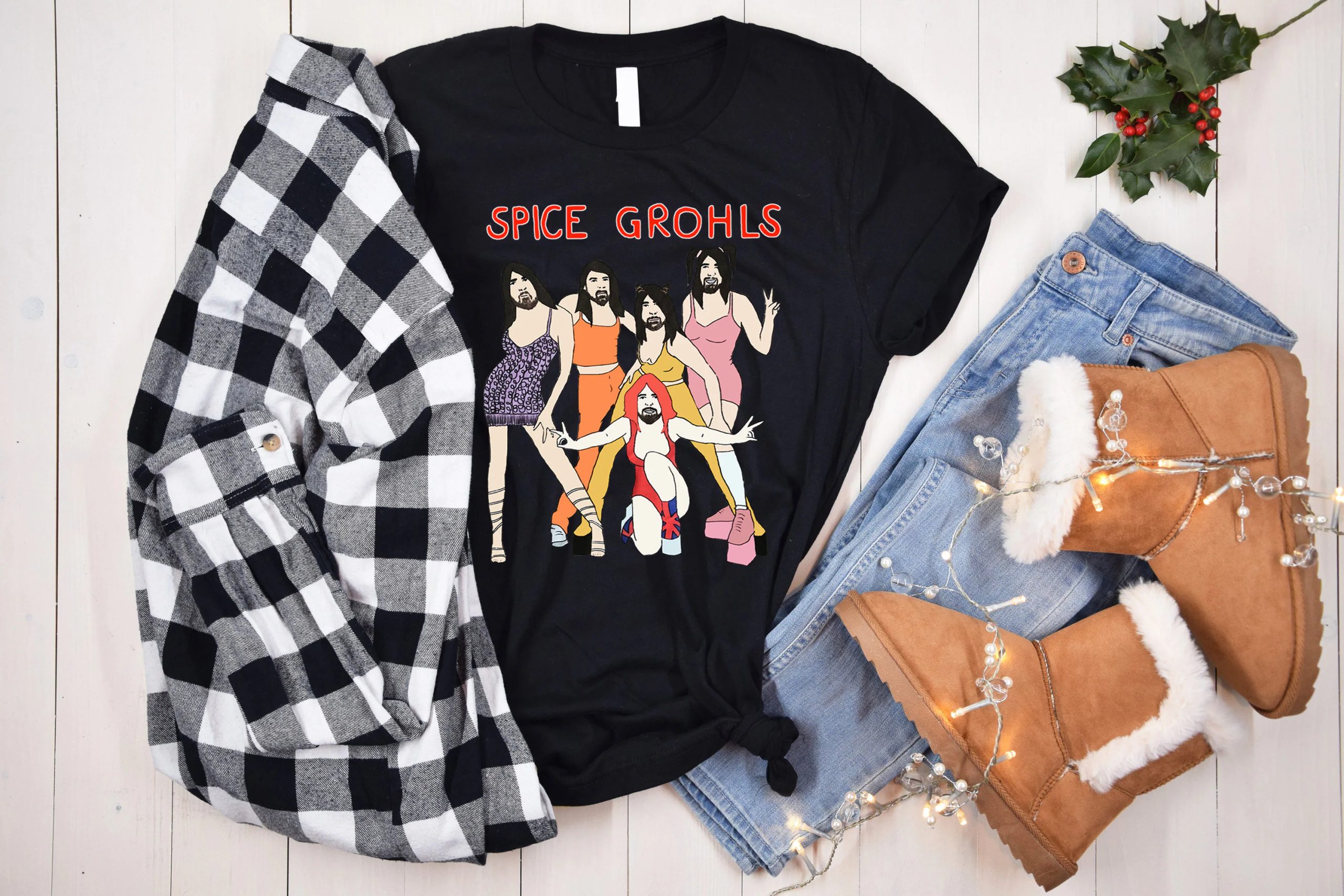 Spice Grohls Illustration Unisex T-Shirt Spice Grohls Illustration Unisex T-Shirt