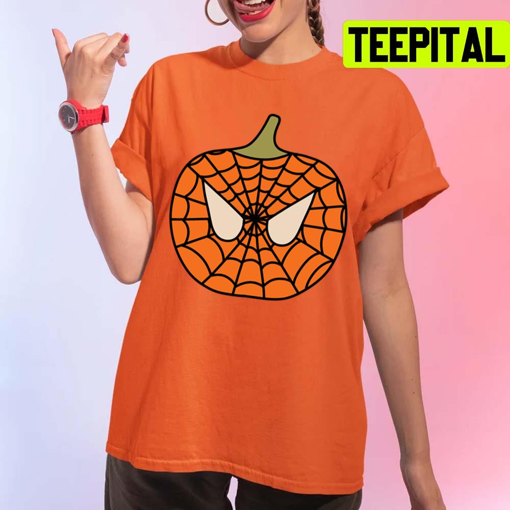 Spidey Pumpkin Halloween Design Unisex T-Shirt Spidey Pumpkin Halloween Design Unisex T-Shirt