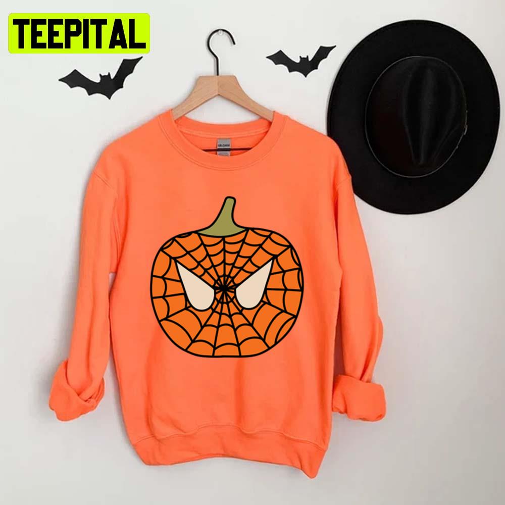 Spidey Pumpkin Halloween Design Unisex T-Shirt Spidey Pumpkin Halloween Design Unisex T-Shirt