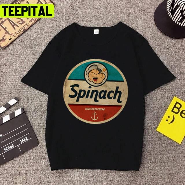 Spinach Session Popeye The Sailor Unisex T-Shirt Spinach Session Popeye The Sailor Unisex T-Shirt