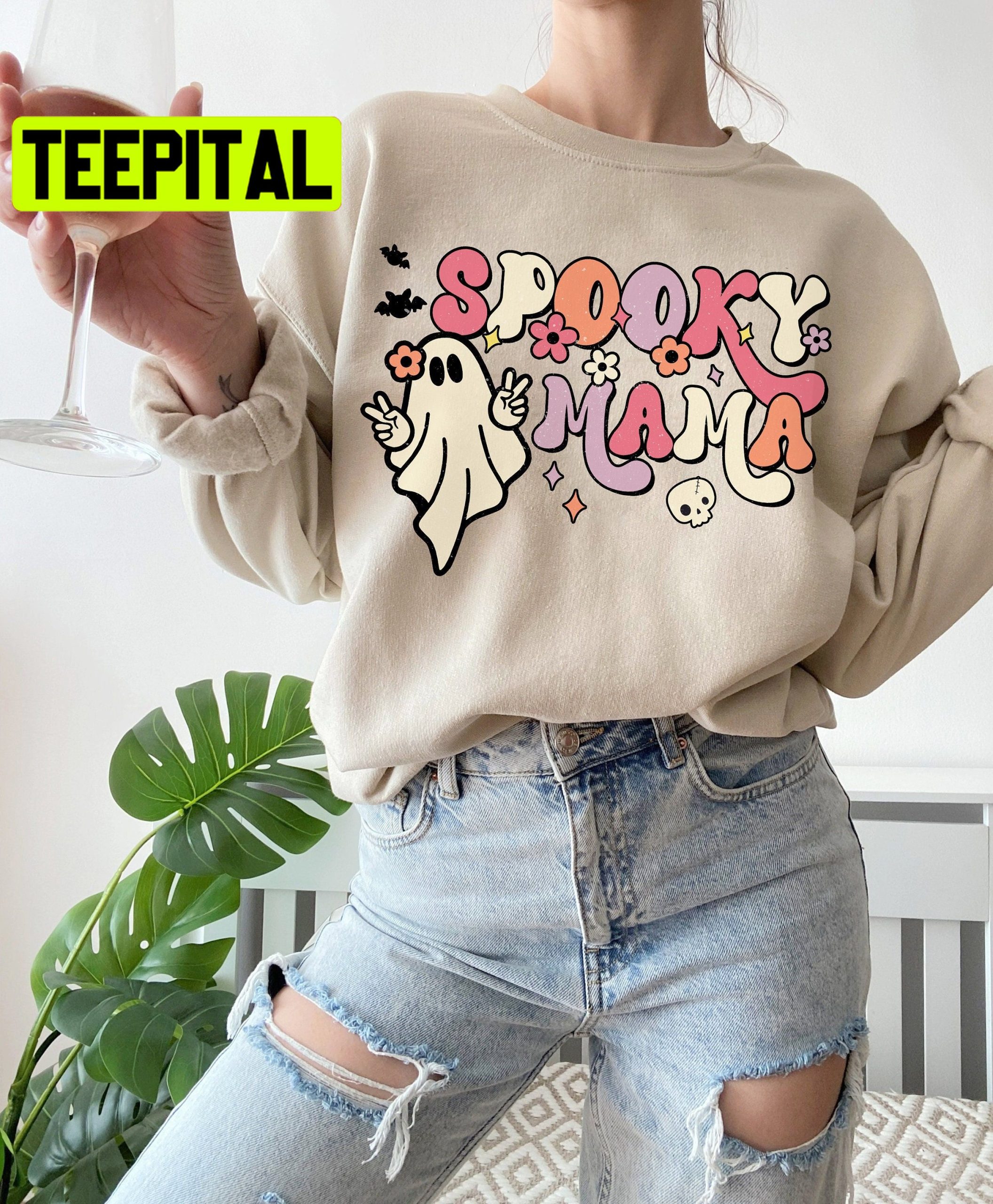 Spooky Mama Spooky Mom Vintage Halloween Trending Unisex Shirt Spooky Mama Spooky Mom Vintage Halloween Trending Unisex Shirt