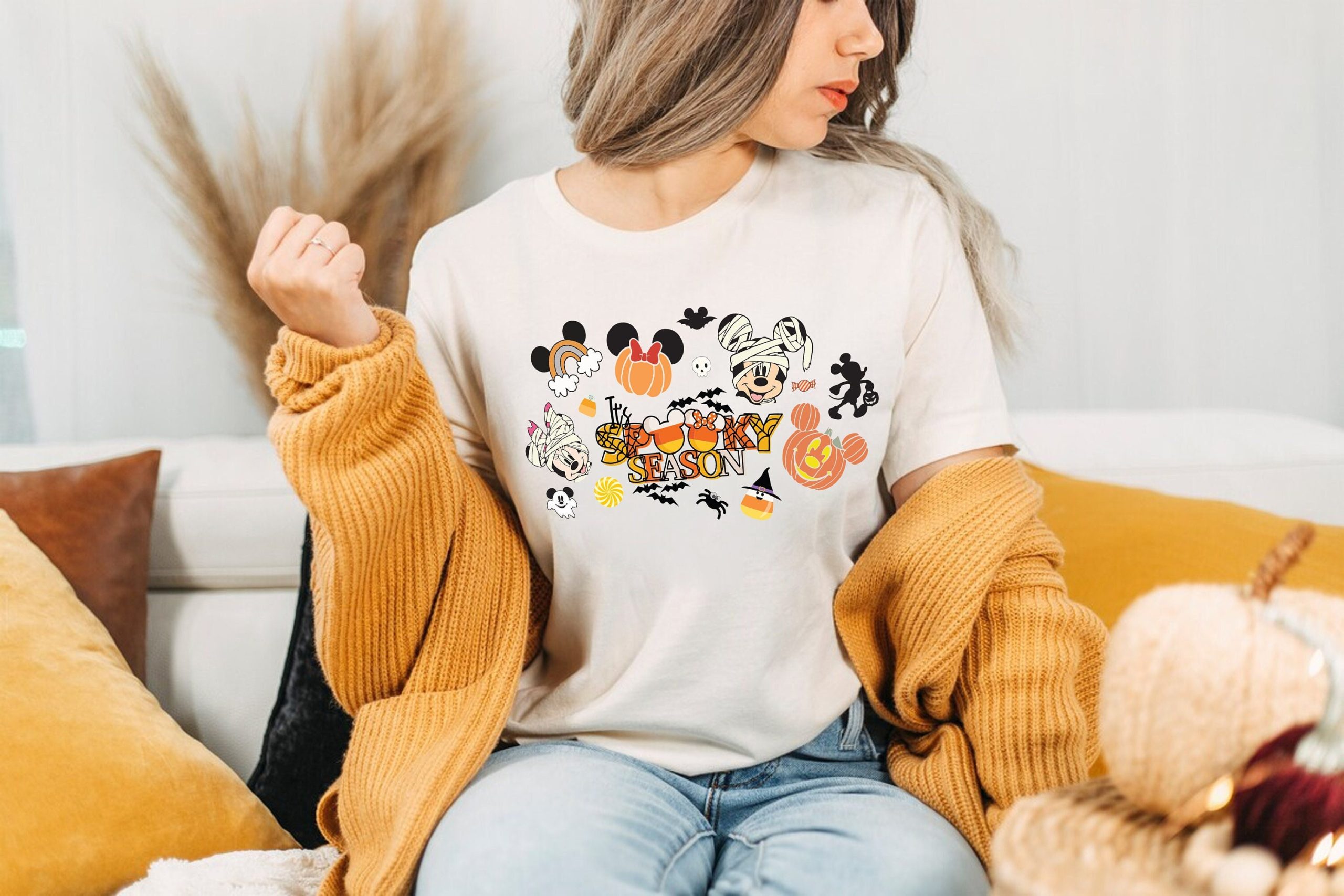Spooky Season Boo Mickey Minnie Party 2022 Disney Halloween Unisex T-Shirt Spooky Season Boo Mickey Minnie Party 2022 Disney Halloween Unisex T-Shirt