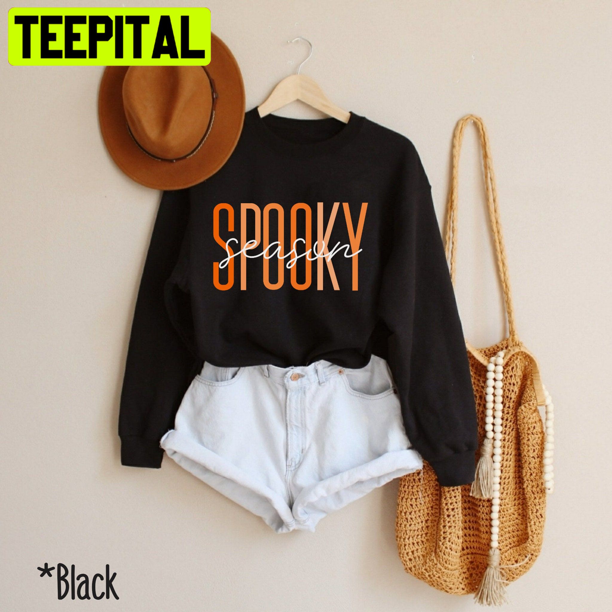 Spooky Season Vintage Trending Unisex Sweatshirt Spooky Season Vintage Trending Unisex Sweatshirt
