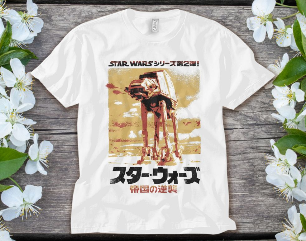 Star Wars Japanese Style The Empire Strikes Back T-Shirt Star Wars Japanese Style The Empire Strikes Back T-Shirt