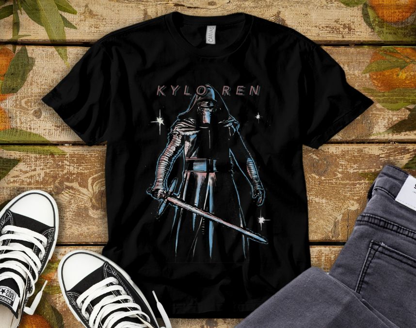 Star Wars The Force Awakens Kylo Ren Portrait T-Shirt Star Wars The Force Awakens Kylo Ren Portrait T-Shirt