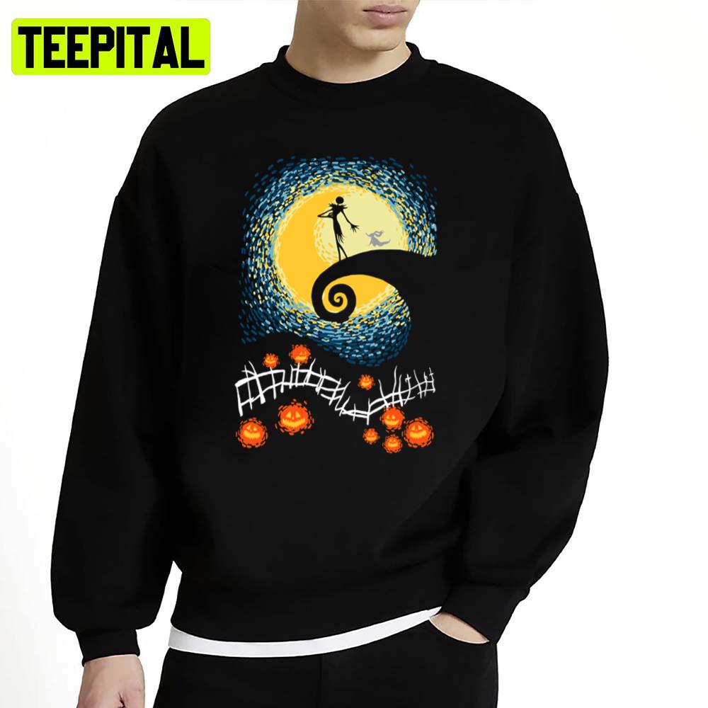 Starry Nightmare Halloween Unisex Sweatshirt Starry Nightmare Halloween Unisex Sweatshirt