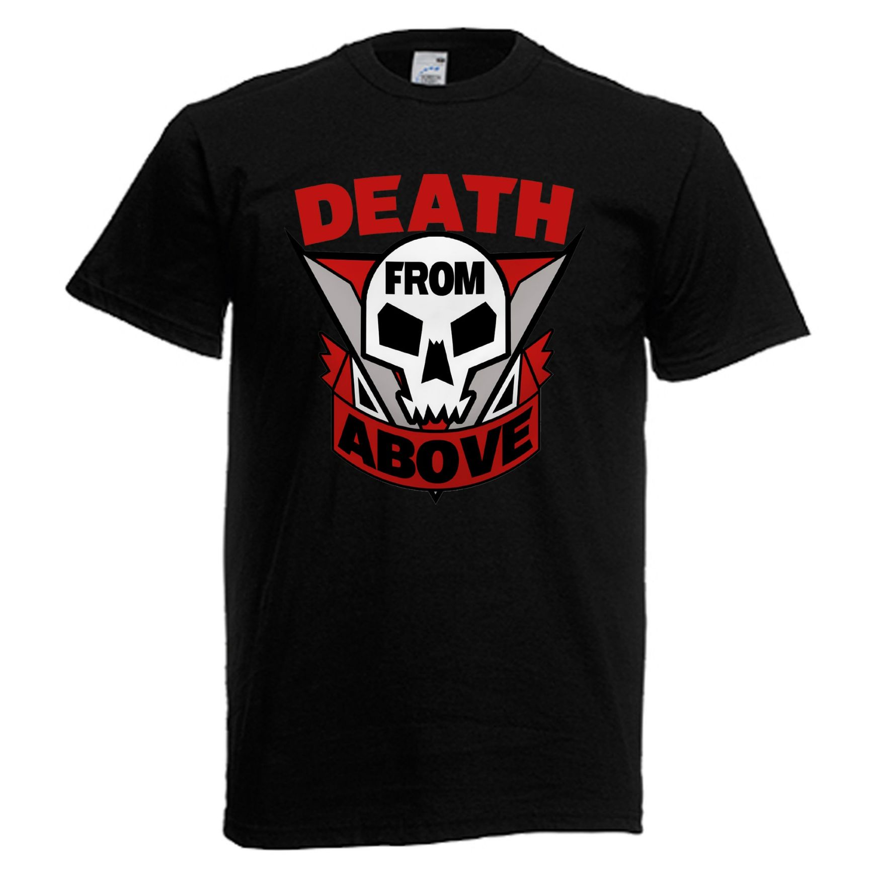Starship Troopers Death from Above Logo Mens Red Black Gray Navy T-Shirt Starship Troopers Death from Above Logo Mens Red Black Gray Navy T-Shirt
