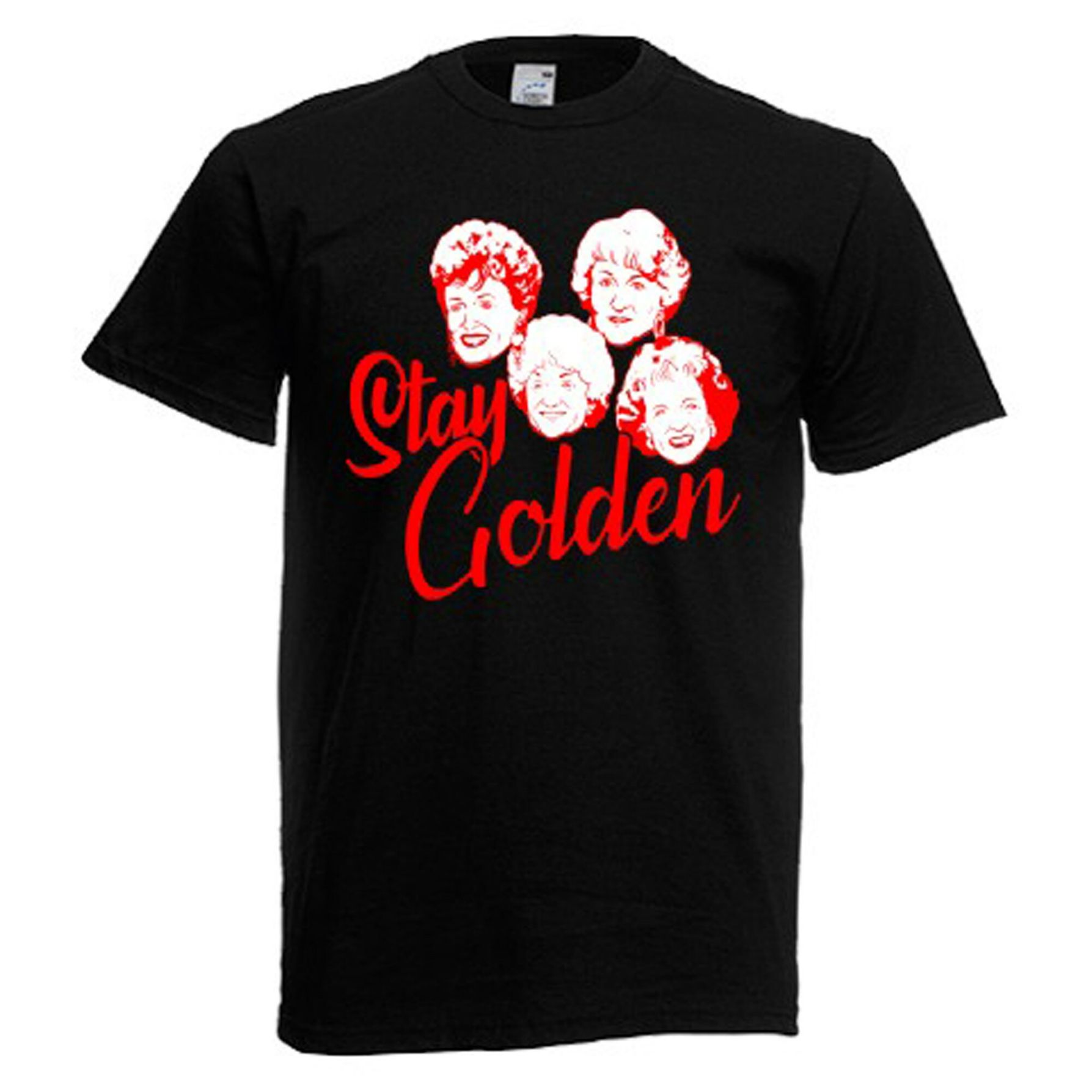 Stay Golden Retro Movie TV Show Mens Black T-Shirt Stay Golden Retro Movie TV Show Mens Black T-Shirt