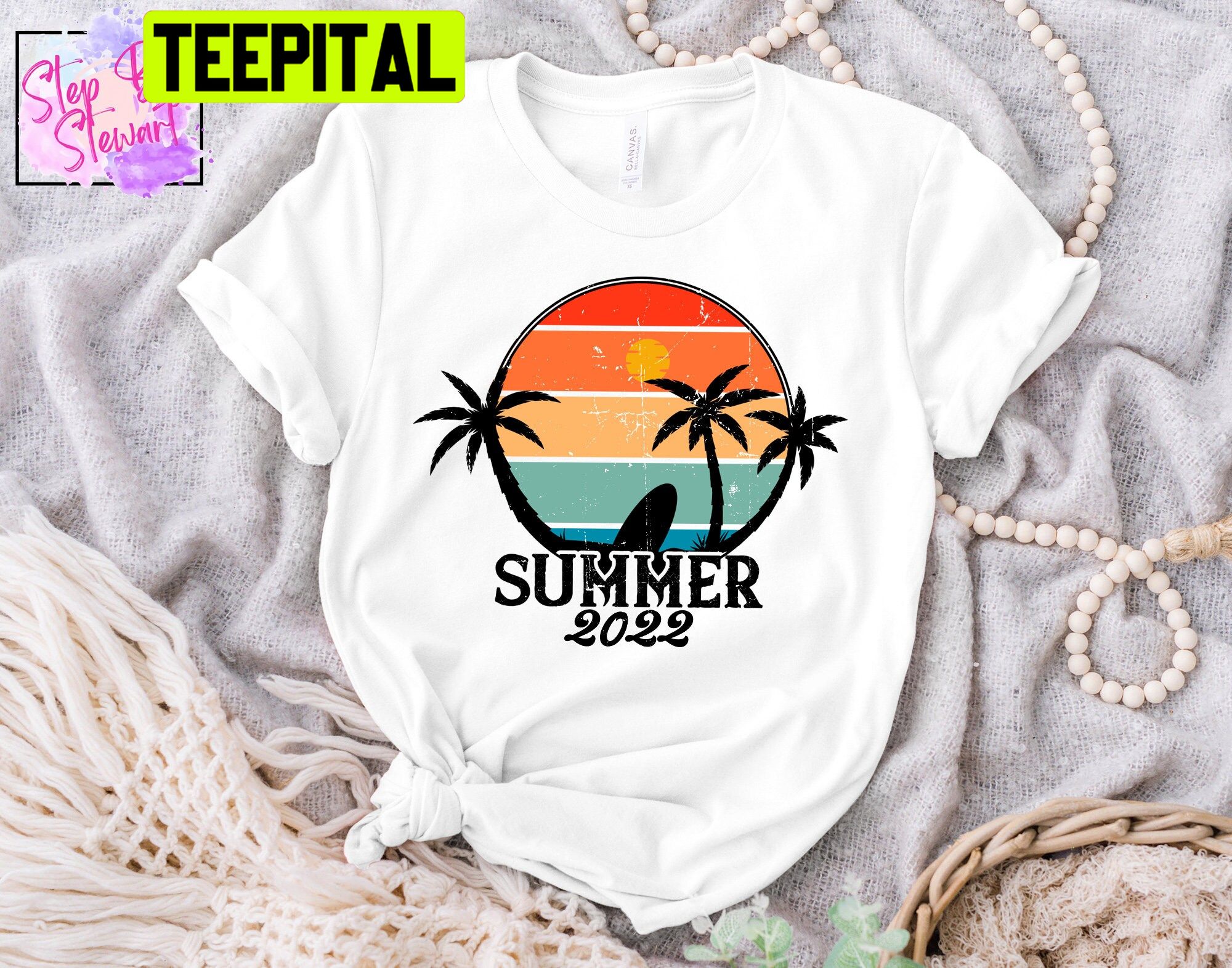 Summer 2022 Retro Beach Unisex T-Shirt Summer 2022 Retro Beach Unisex T-Shirt