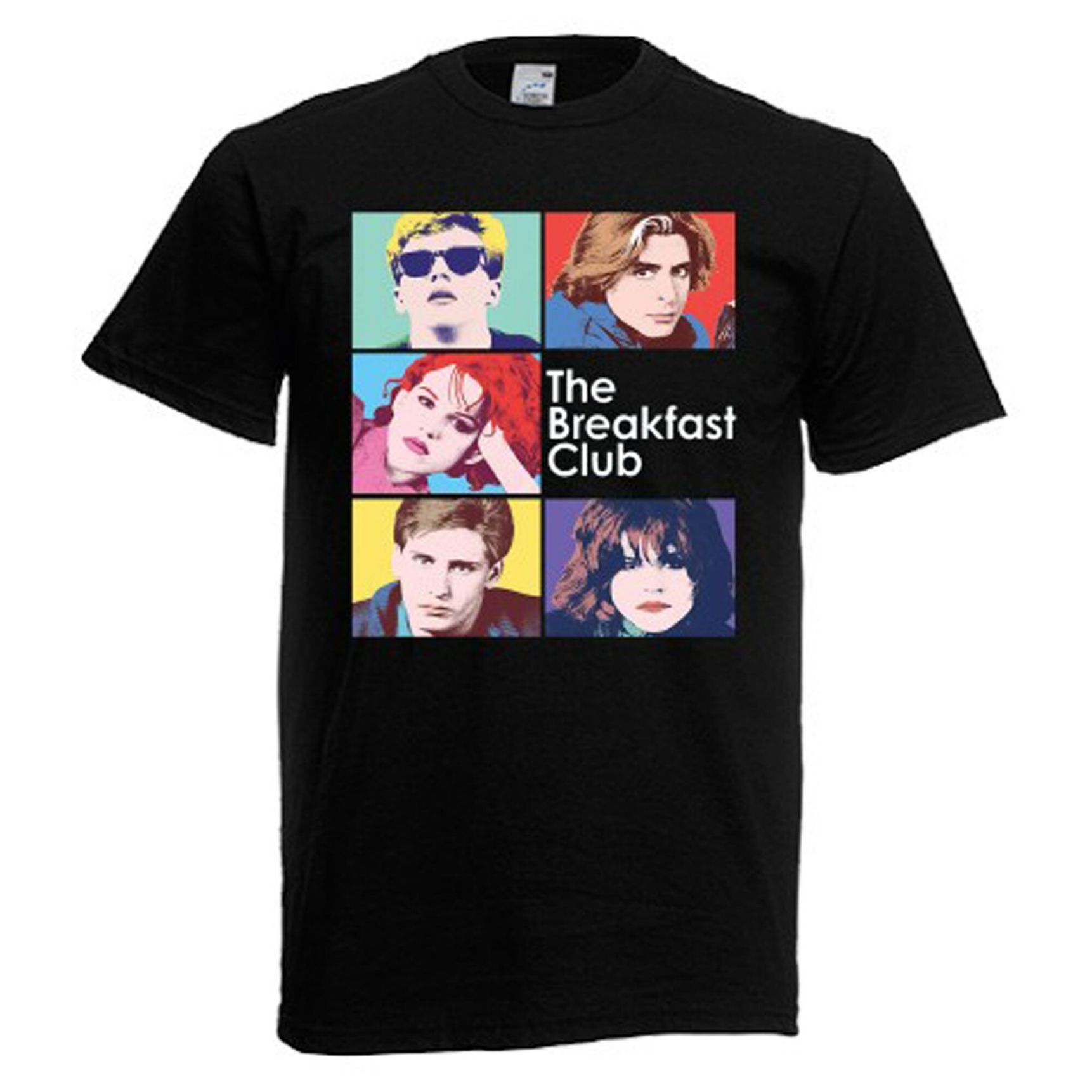 The Breakfast Club 80s Movie Logo Mens Black Navy Red T-Shirt The Breakfast Club 80s Movie Logo Mens Black Navy Red T-Shirt