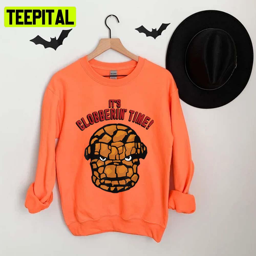 The Fantastic Thing Four Its Clobberin Time Face Halloween Design Unisex T-Shirt The Fantastic Thing Four Its Clobberin Time Face Halloween Design Unisex T-Shirt