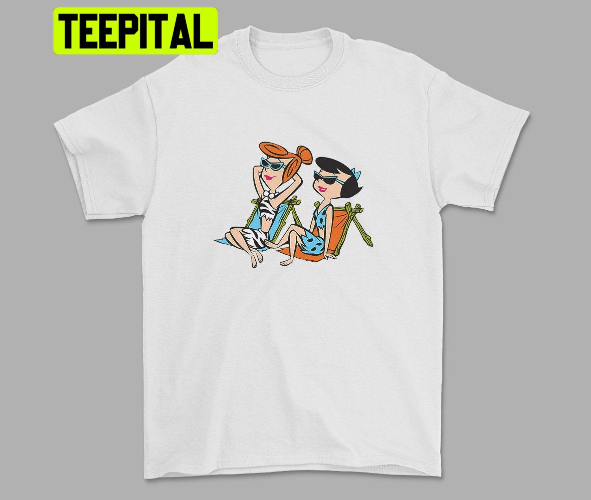 The Flintstones Wilma And Betty In The Sun Trending Unisex Shirt The Flintstones Wilma And Betty In The Sun Trending Unisex Shirt