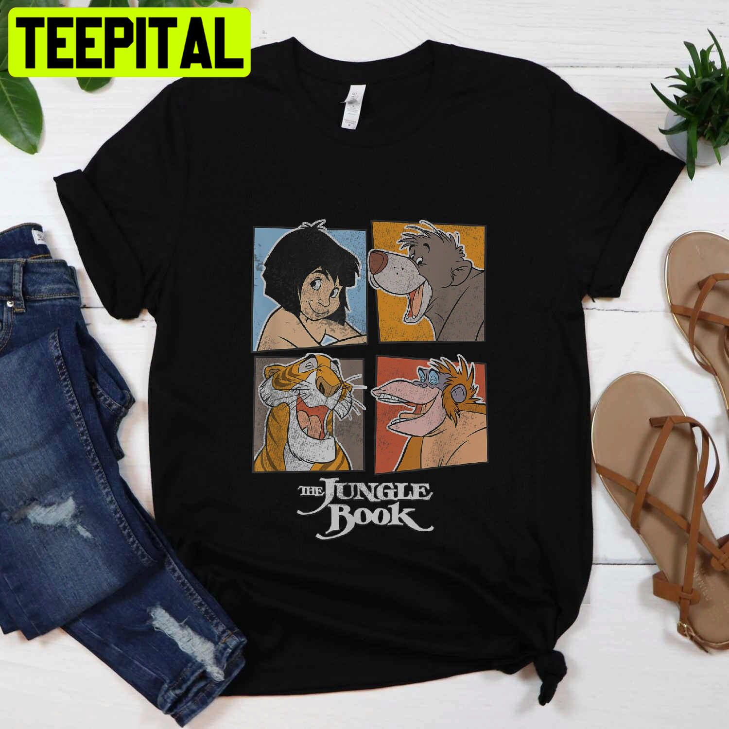 The Jungle Book Character Box Up Disney Trending Unisex T-Shirt The Jungle Book Character Box Up Disney Trending Unisex T-Shirt