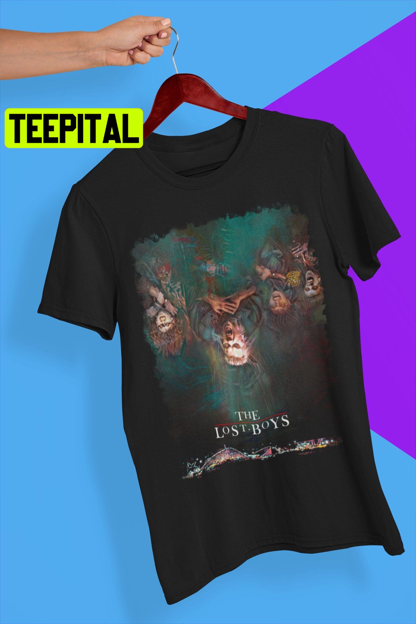 The Lost Boys Poster 80s Movie Unisex T-Shirt The Lost Boys Poster 80s Movie Unisex T-Shirt