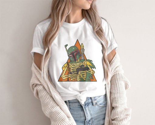 The Mandalorian Skeleton Star Wars Star Wars Comicsholiday Funny Disney Halloween Unisex Sweatshirt