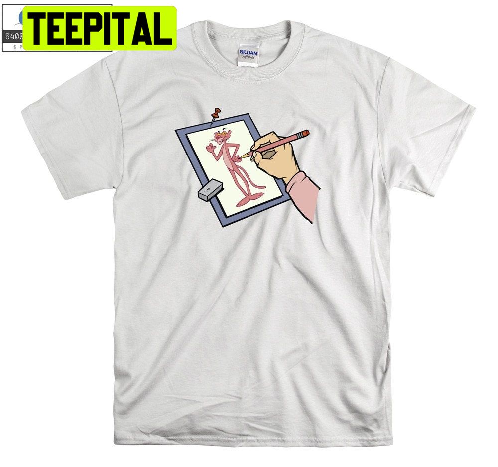 The Pink Panther Drawing Trending Unisex Shirt The Pink Panther Drawing Trending Unisex Shirt