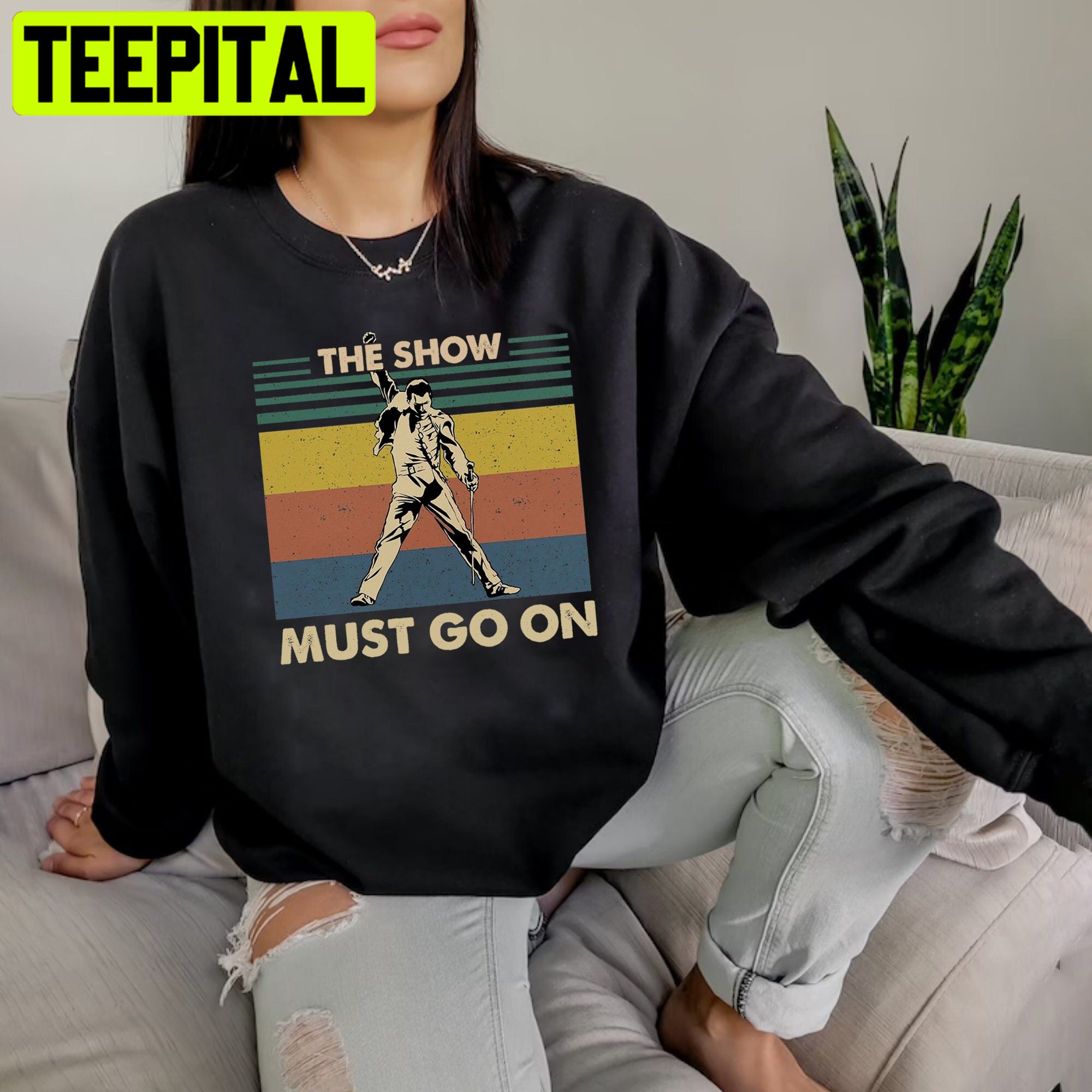 The Show Must On Go Freddie Vintage Unisex Shirt The Show Must On Go Freddie Vintage Unisex Shirt
