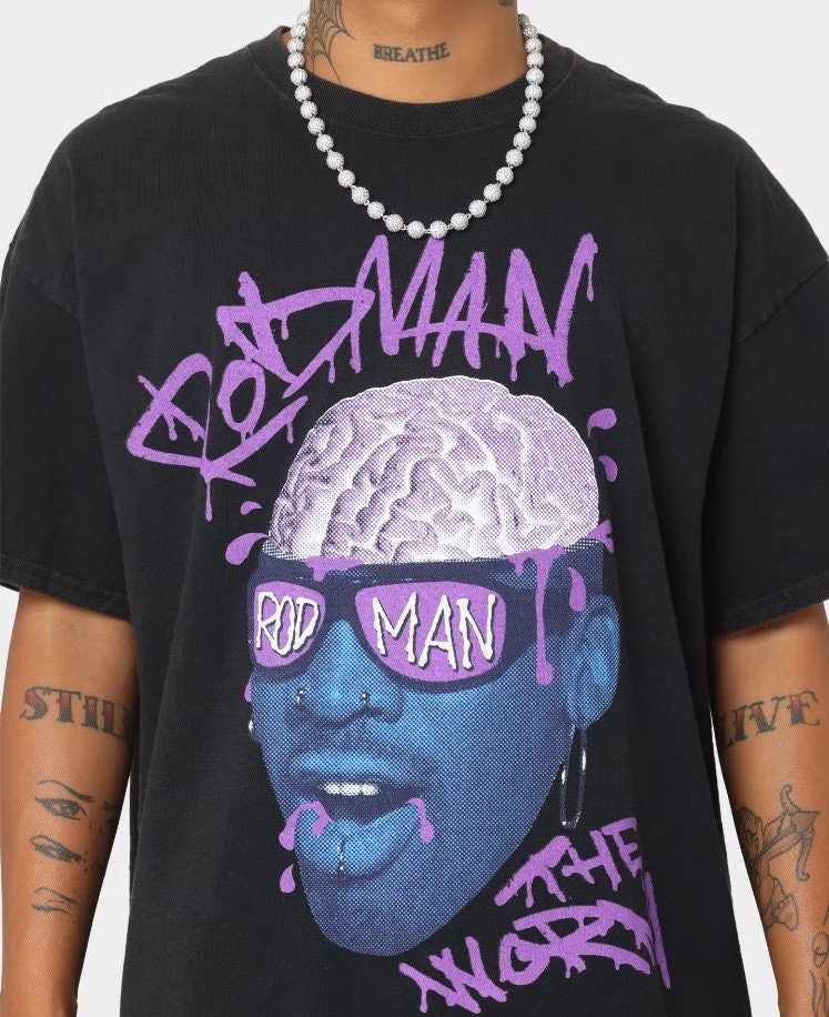 The Worm Brain Dennis Rodman Nba Unisex T-Shirt The Worm Brain Dennis Rodman Nba Unisex T-Shirt