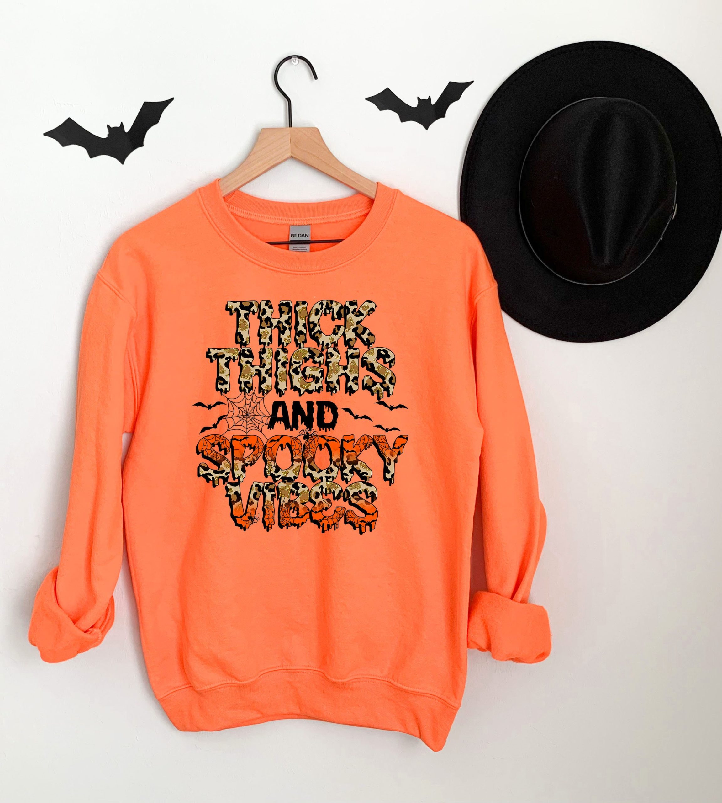 Thick Thighs And Spooky Vibes Halloween Party Spooky Season Trending Unisex Shirt Thick Thighs And Spooky Vibes Halloween Party Spooky Season Trending Unisex Shirt