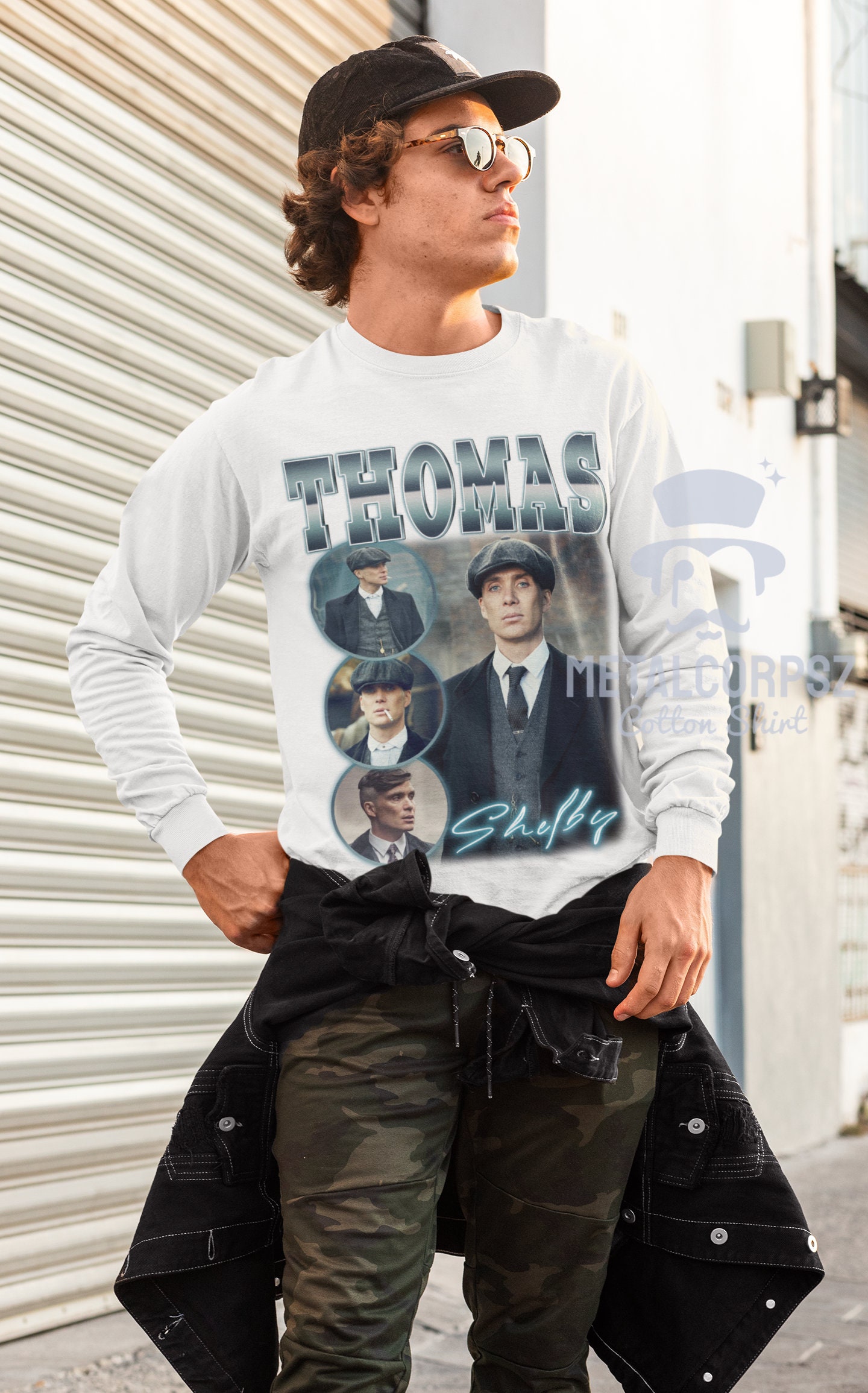 Thomas Shelby Peaky Blinders Inspired 90 Portrait Unisex T-Shirt Thomas Shelby Peaky Blinders Inspired 90 Portrait Unisex T-Shirt