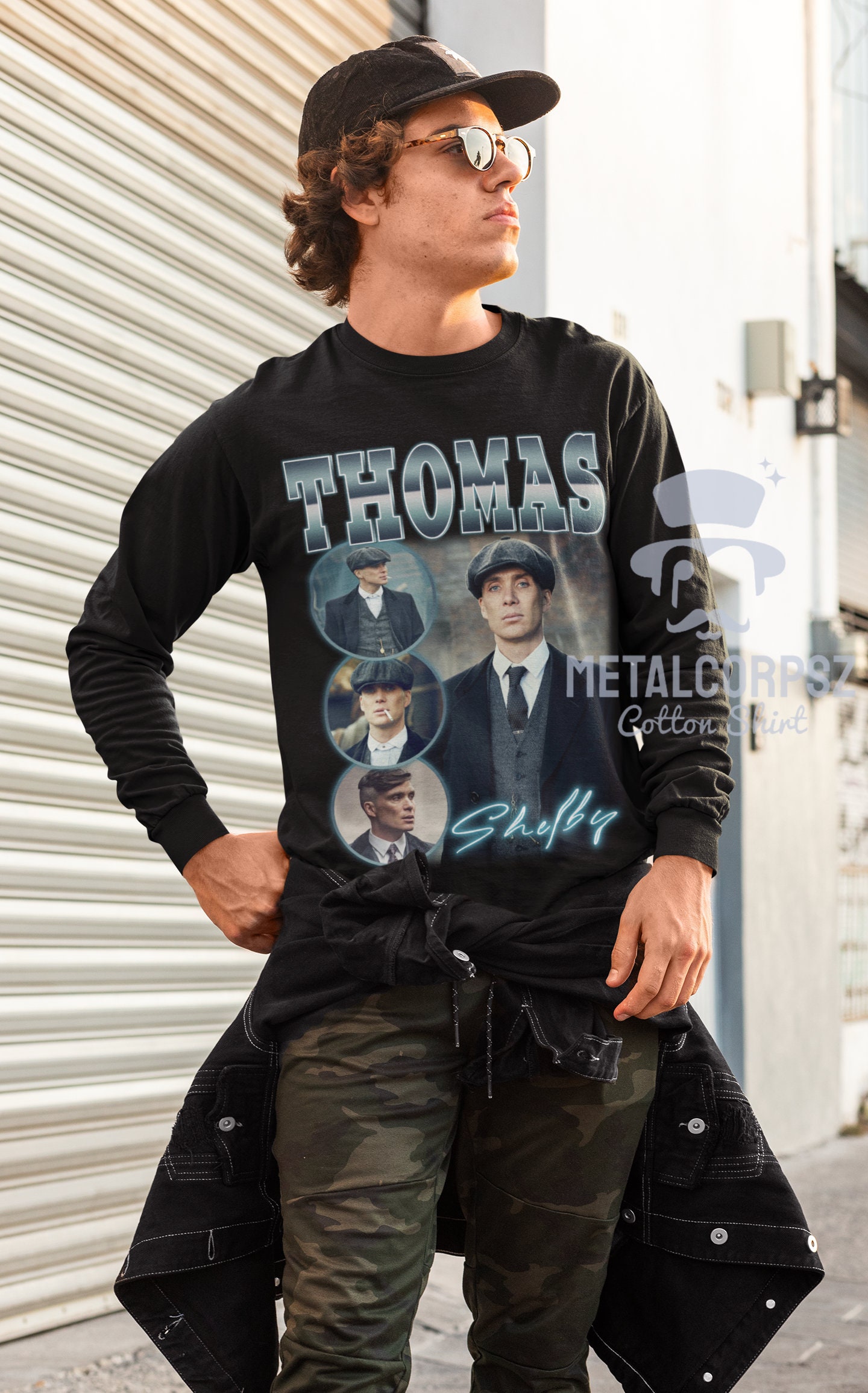 Thomas Shelby Peaky Blinders Inspired 90 Portrait Unisex T-Shirt Thomas Shelby Peaky Blinders Inspired 90 Portrait Unisex T-Shirt