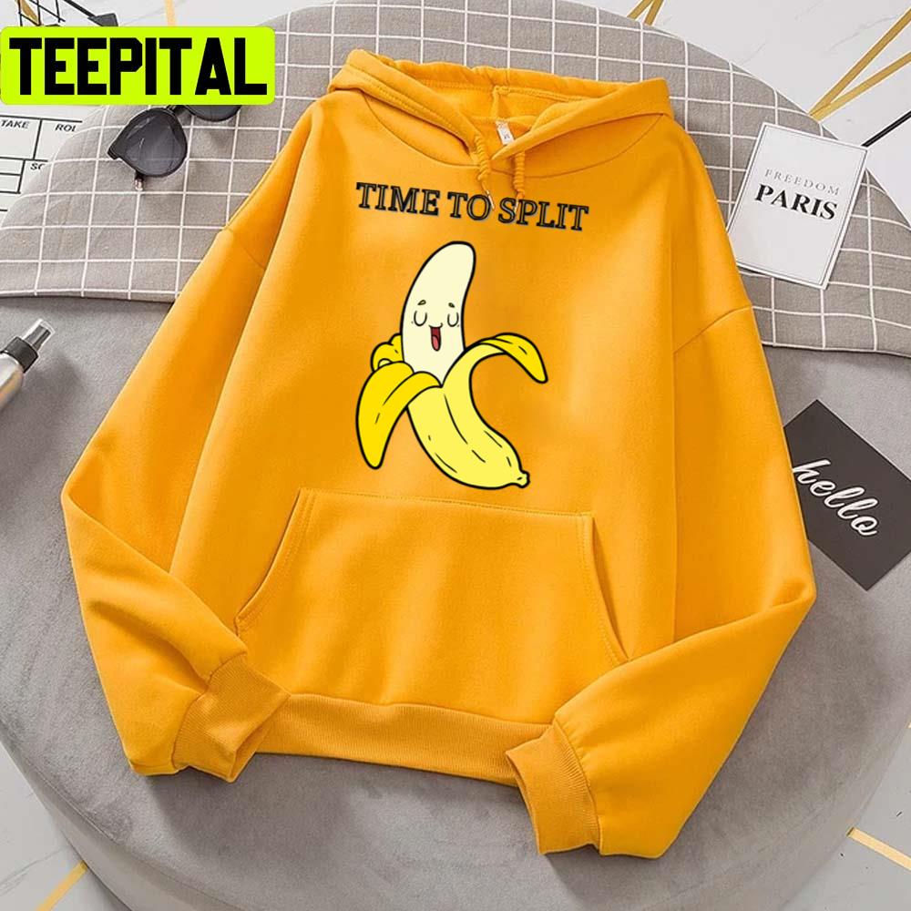 Time To Split National Banana Split Day Trending Unisex T-Shirt Time To Split National Banana Split Day Trending Unisex T-Shirt