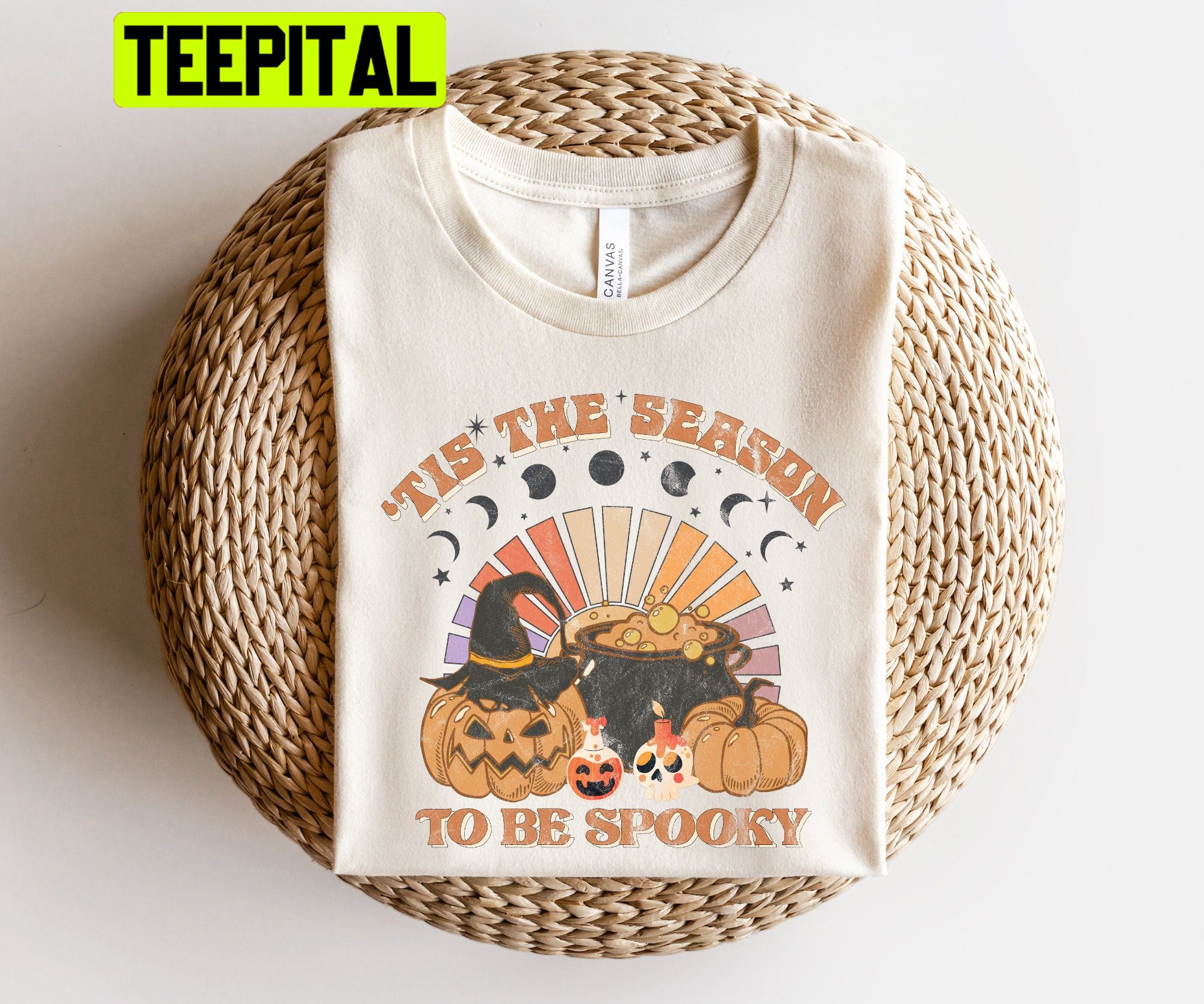 Tis The Season To Be Spooky Season With Pumpkin Trending Unisex T-Shirt Tis The Season To Be Spooky Season With Pumpkin Trending Unisex T-Shirt