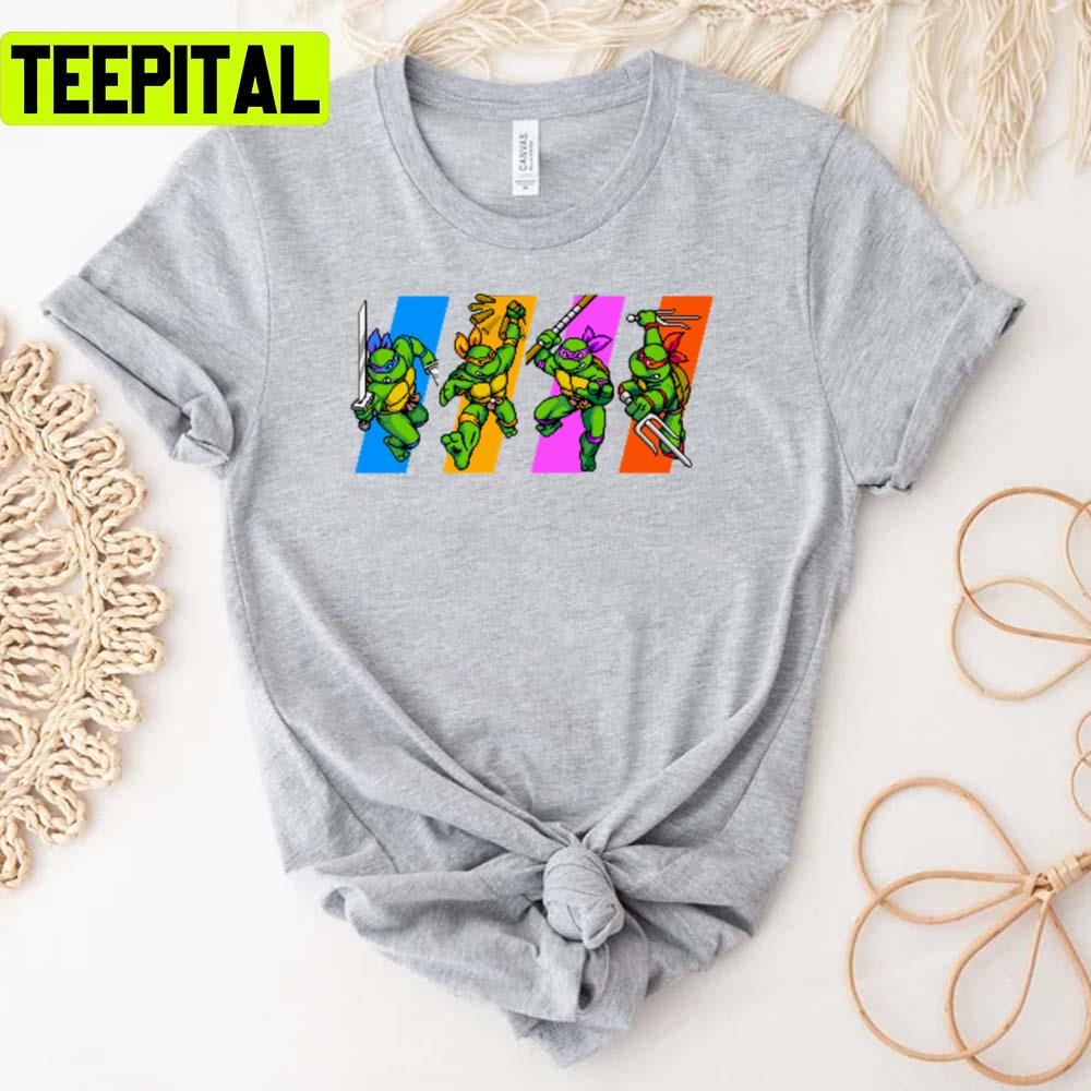 Tmnt Turtles In Time Characters Teenage Mutant Ninja Turtles Unisex T-Shirt Tmnt Turtles In Time Characters Teenage Mutant Ninja Turtles Unisex T-Shirt