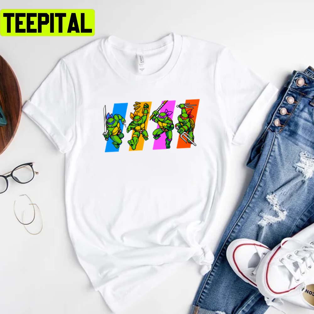 Tmnt Turtles In Time Characters Teenage Mutant Ninja Turtles Unisex T-Shirt Tmnt Turtles In Time Characters Teenage Mutant Ninja Turtles Unisex T-Shirt