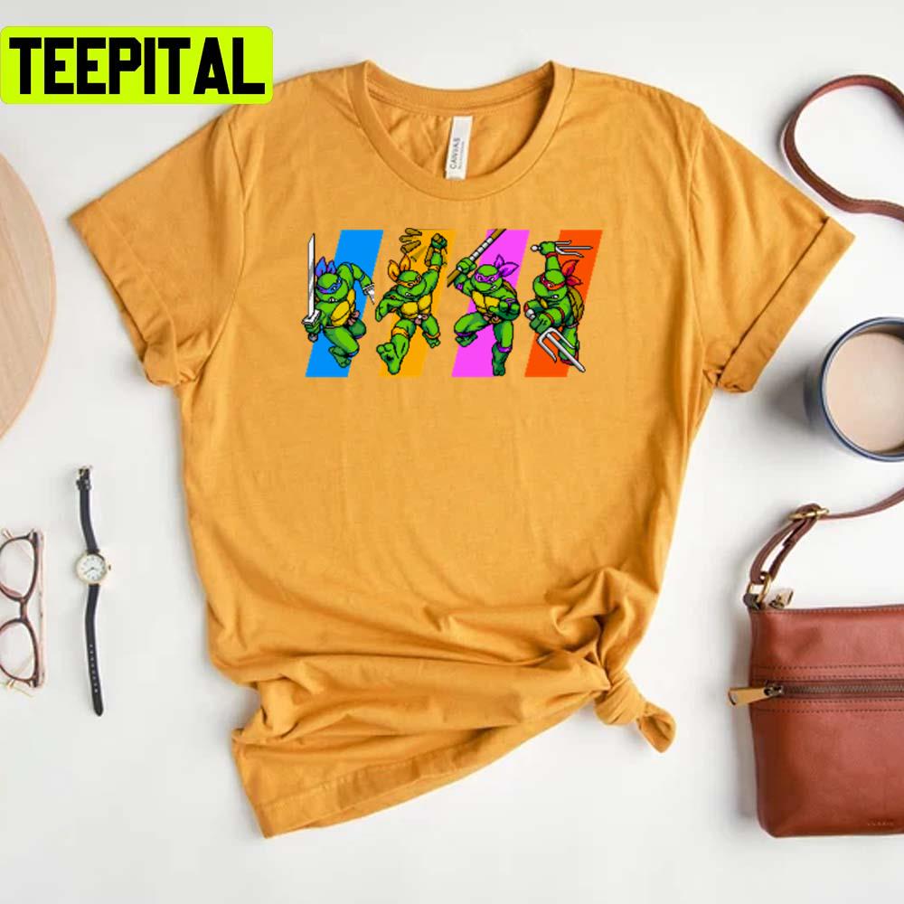 Tmnt Turtles In Time Characters Teenage Mutant Ninja Turtles Unisex T-Shirt Tmnt Turtles In Time Characters Teenage Mutant Ninja Turtles Unisex T-Shirt
