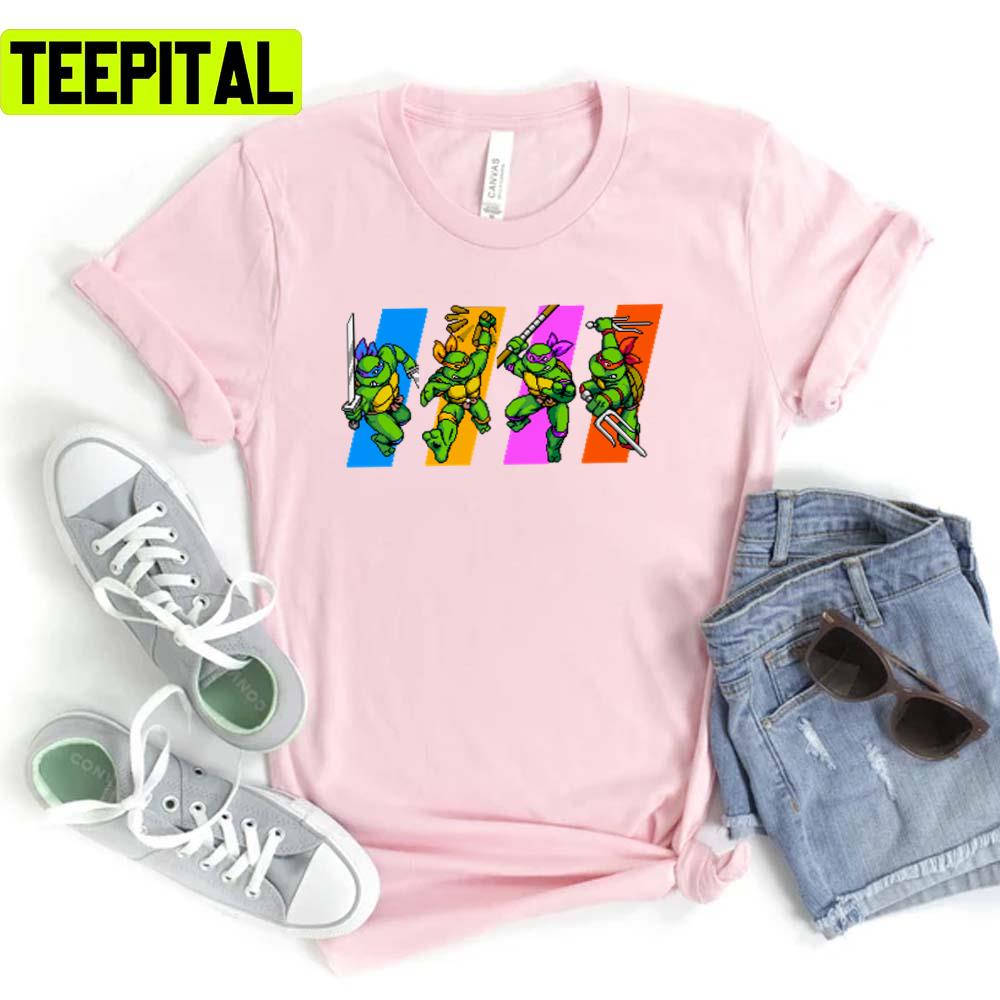 Tmnt Turtles In Time Characters Teenage Mutant Ninja Turtles Unisex T-Shirt Tmnt Turtles In Time Characters Teenage Mutant Ninja Turtles Unisex T-Shirt
