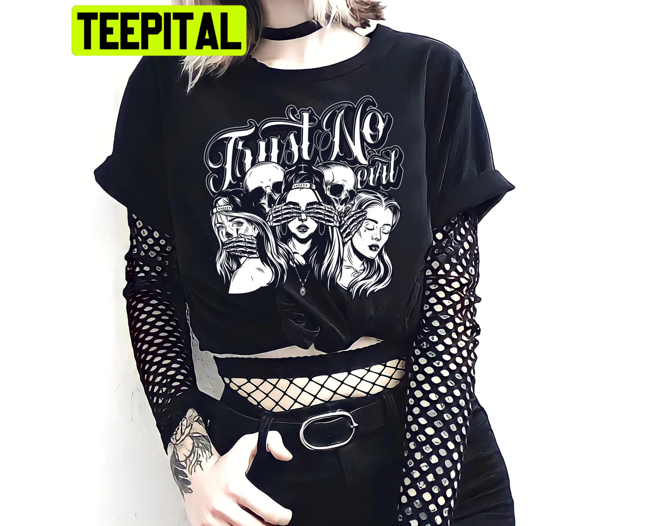 Trust No Evil Graphic Trending Unisex T-Shirt Trust No Evil Graphic Trending Unisex T-Shirt