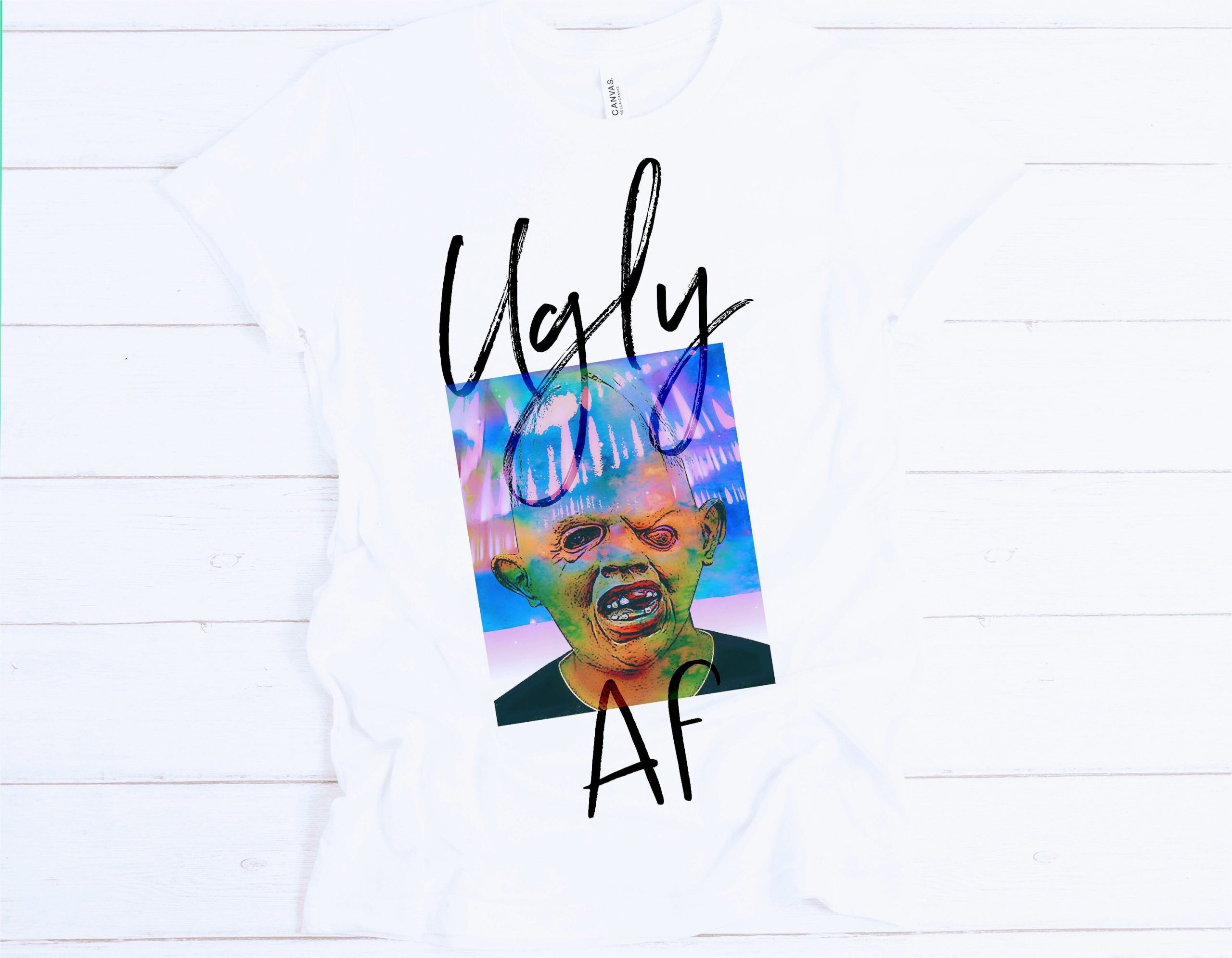 Ugly Af Funny Humor Illustration Unisex T-Shirt Ugly Af Funny Humor Illustration Unisex T-Shirt