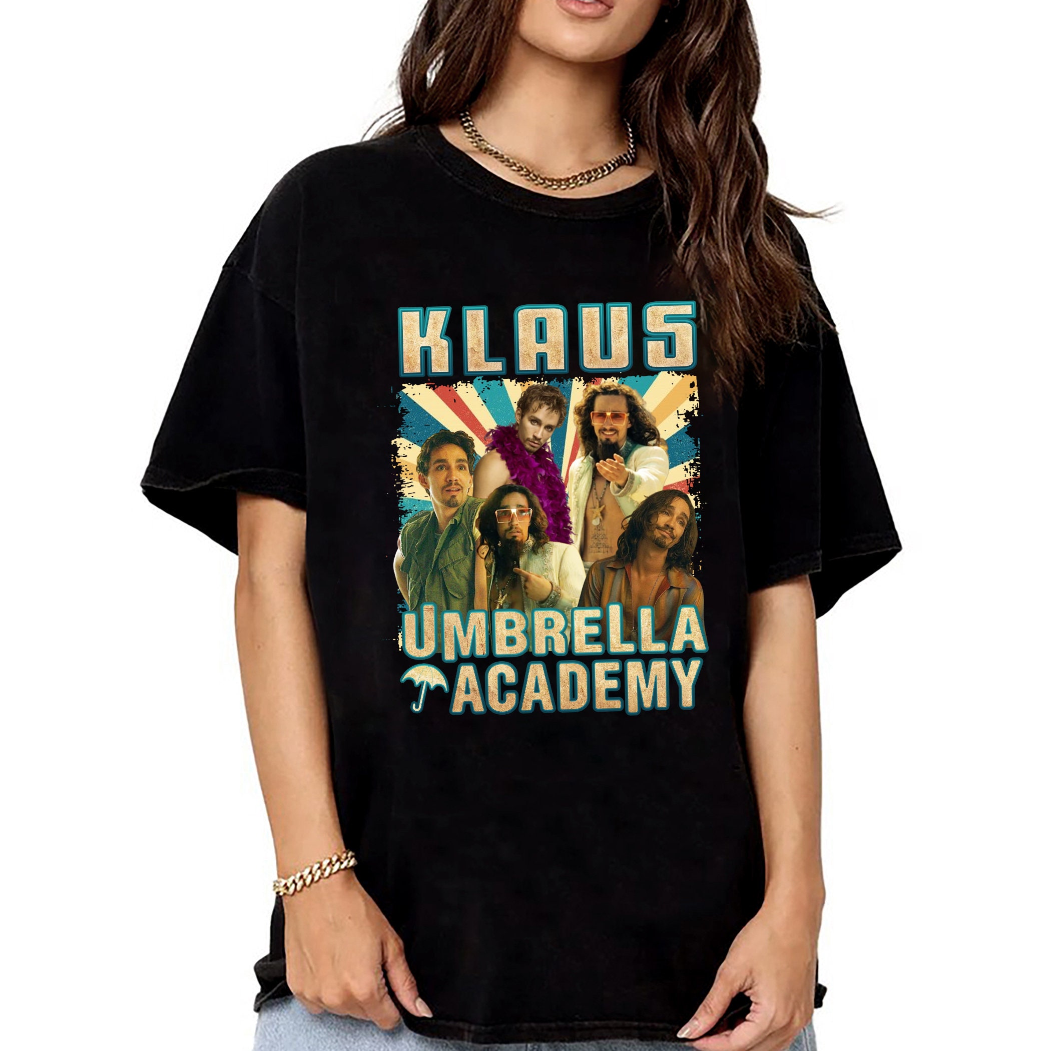 Umbrella Academy Klaus Umbrella Backgroud Klaus Unisex T-Shirt Umbrella Academy Klaus Umbrella Backgroud Klaus Unisex T-Shirt