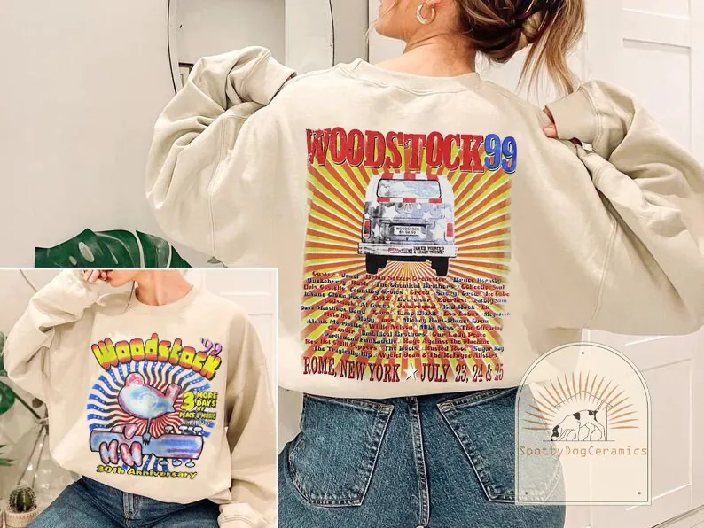 Vintage 1999 Woodstock Trainwreck New Art T-Shirt Vintage 1999 Woodstock Trainwreck New Art T-Shirt