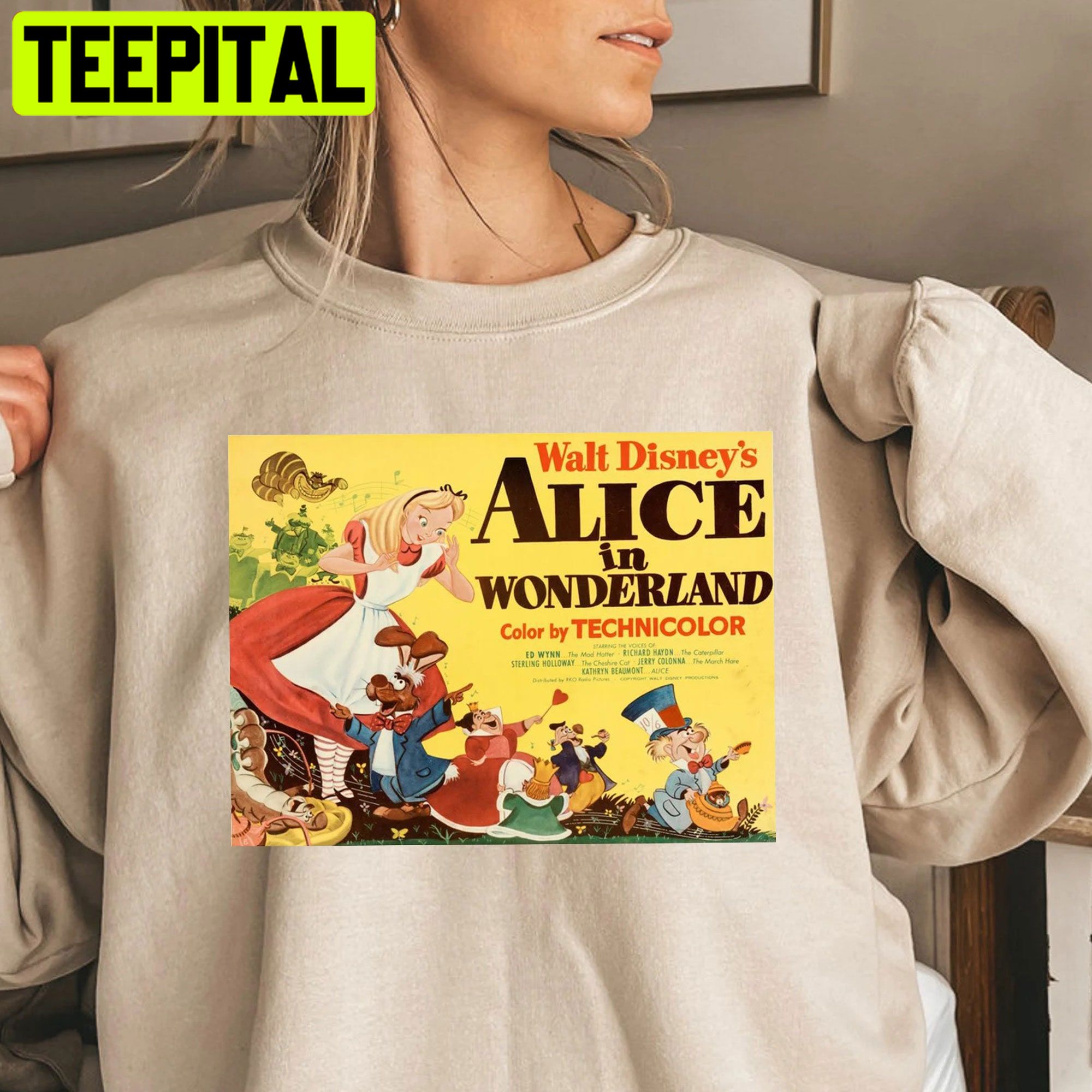 Vintage Alice And Wonderland Disney Unisex Shirt Vintage Alice And Wonderland Disney Unisex Shirt