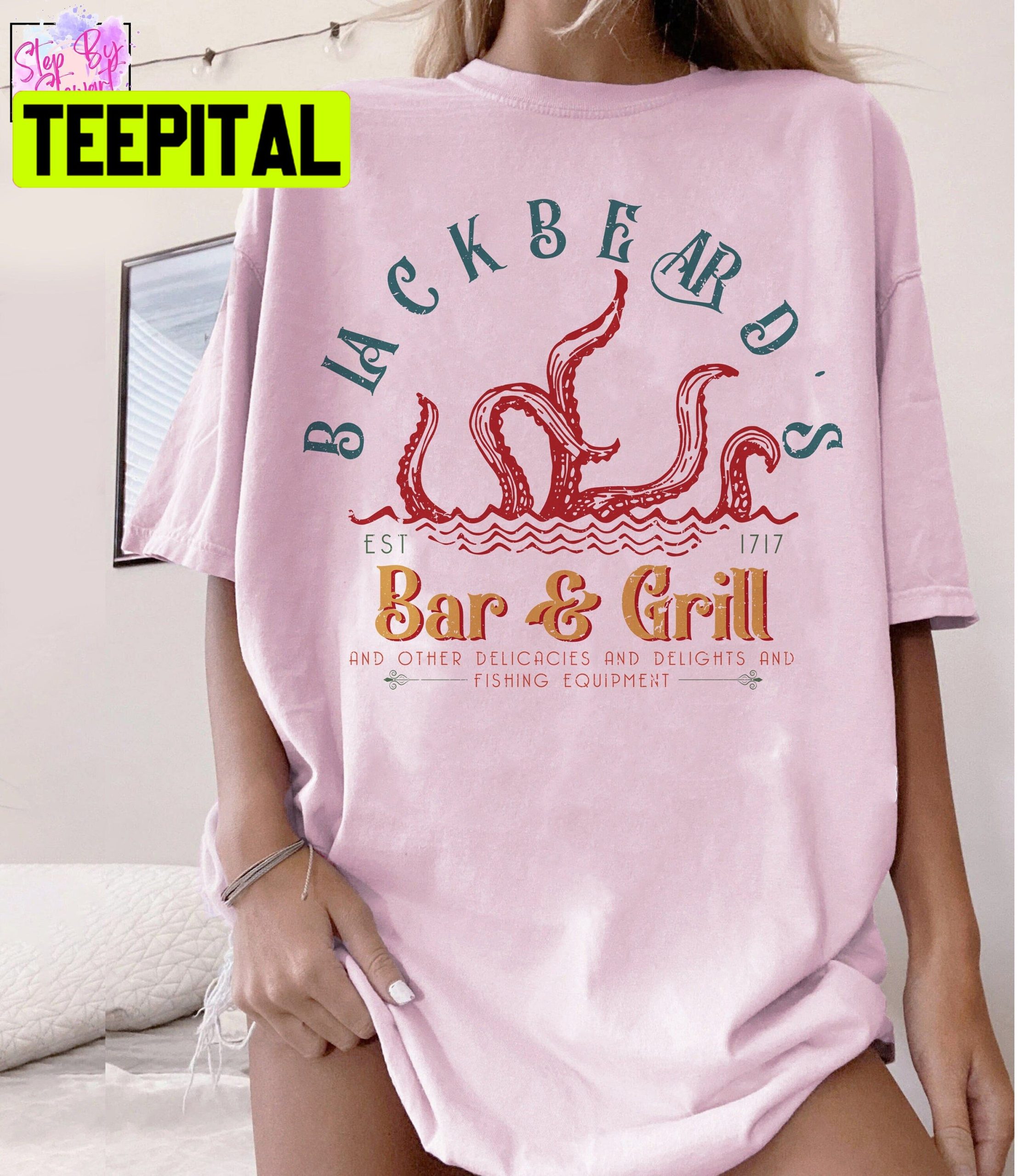 Vintage Black Beard's Bar And Grill Unisex T-Shirt Vintage Black Beard's Bar And Grill Unisex T-Shirt