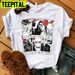 Vintage Horror Tarot Horror Killer Halloween Unisex T-Shirt