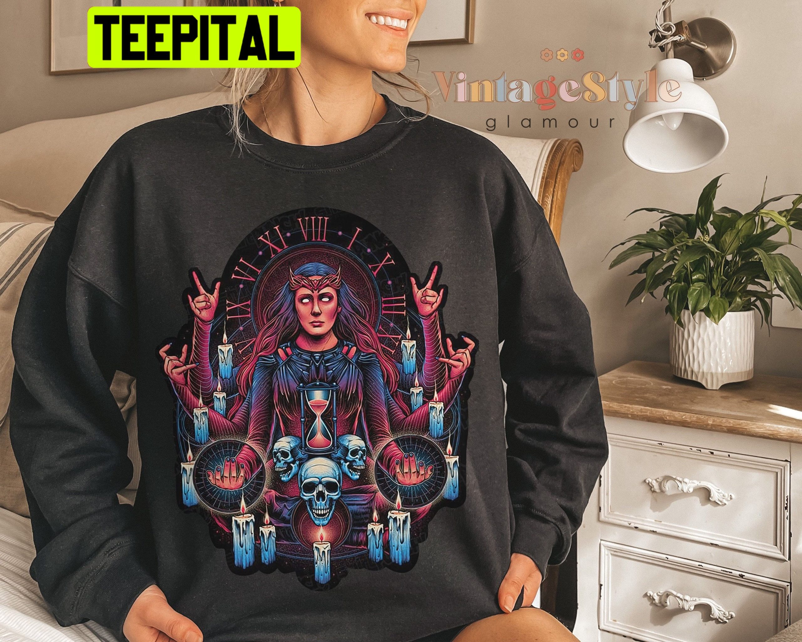 Vintage Scarlet Witch Unisex Sweatshirt Vintage Scarlet Witch Unisex Sweatshirt