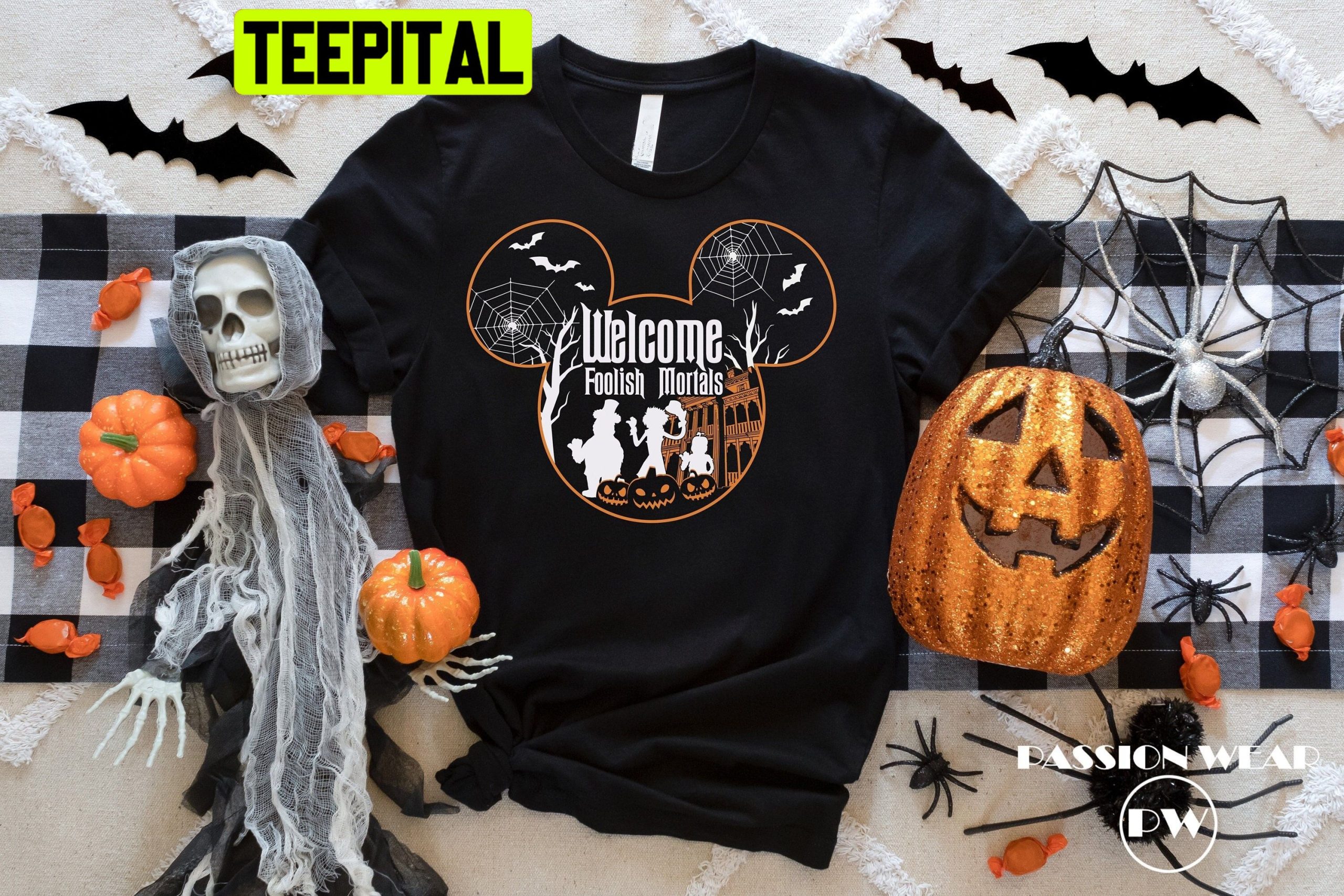 Welcome Foolish Mortals Haunted Mansion Halloween Trending Unisex Shirt Welcome Foolish Mortals Haunted Mansion Halloween Trending Unisex Shirt