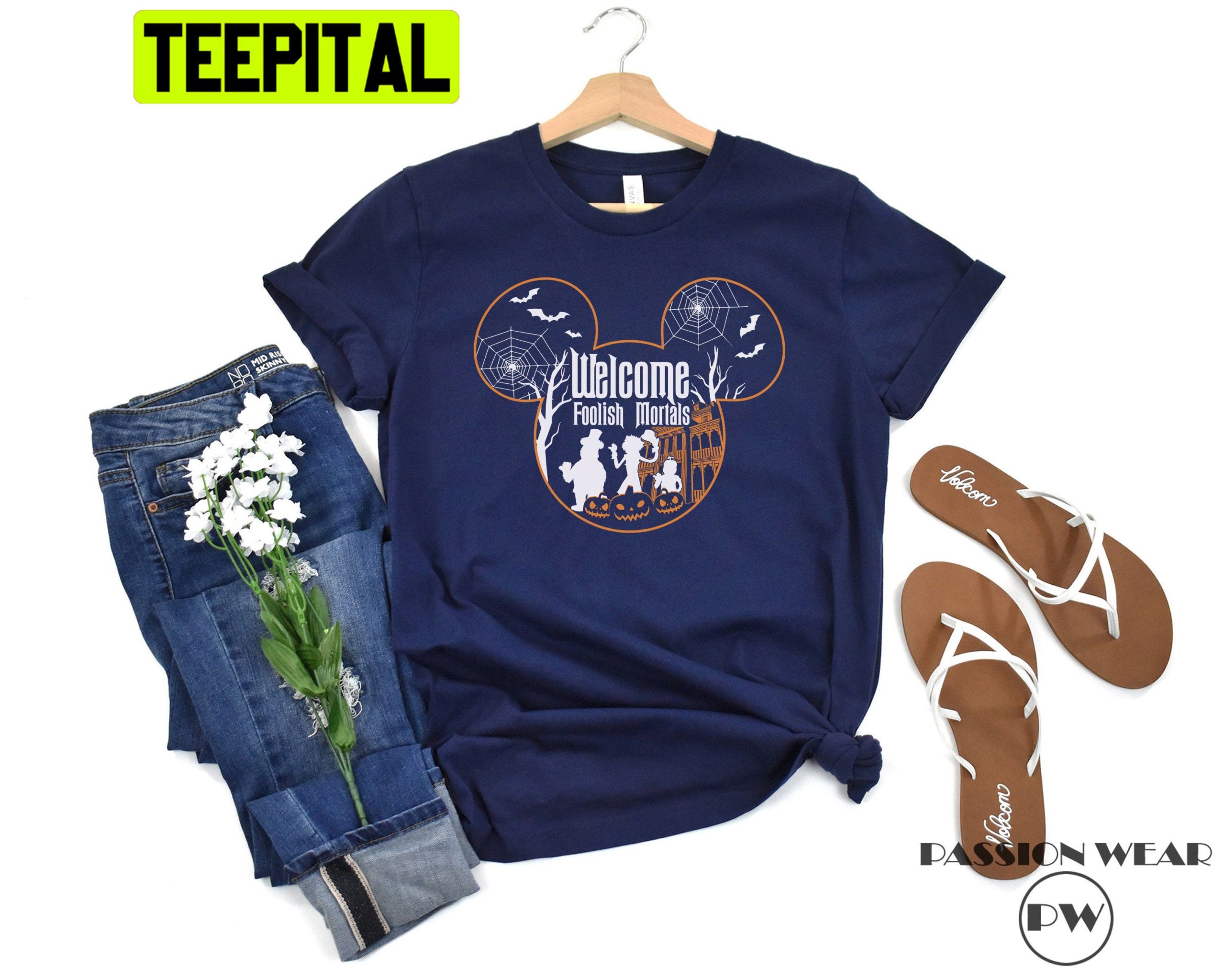 Welcome Foolish Mortals Haunted Mansion Halloween Trending Unisex Shirt Welcome Foolish Mortals Haunted Mansion Halloween Trending Unisex Shirt
