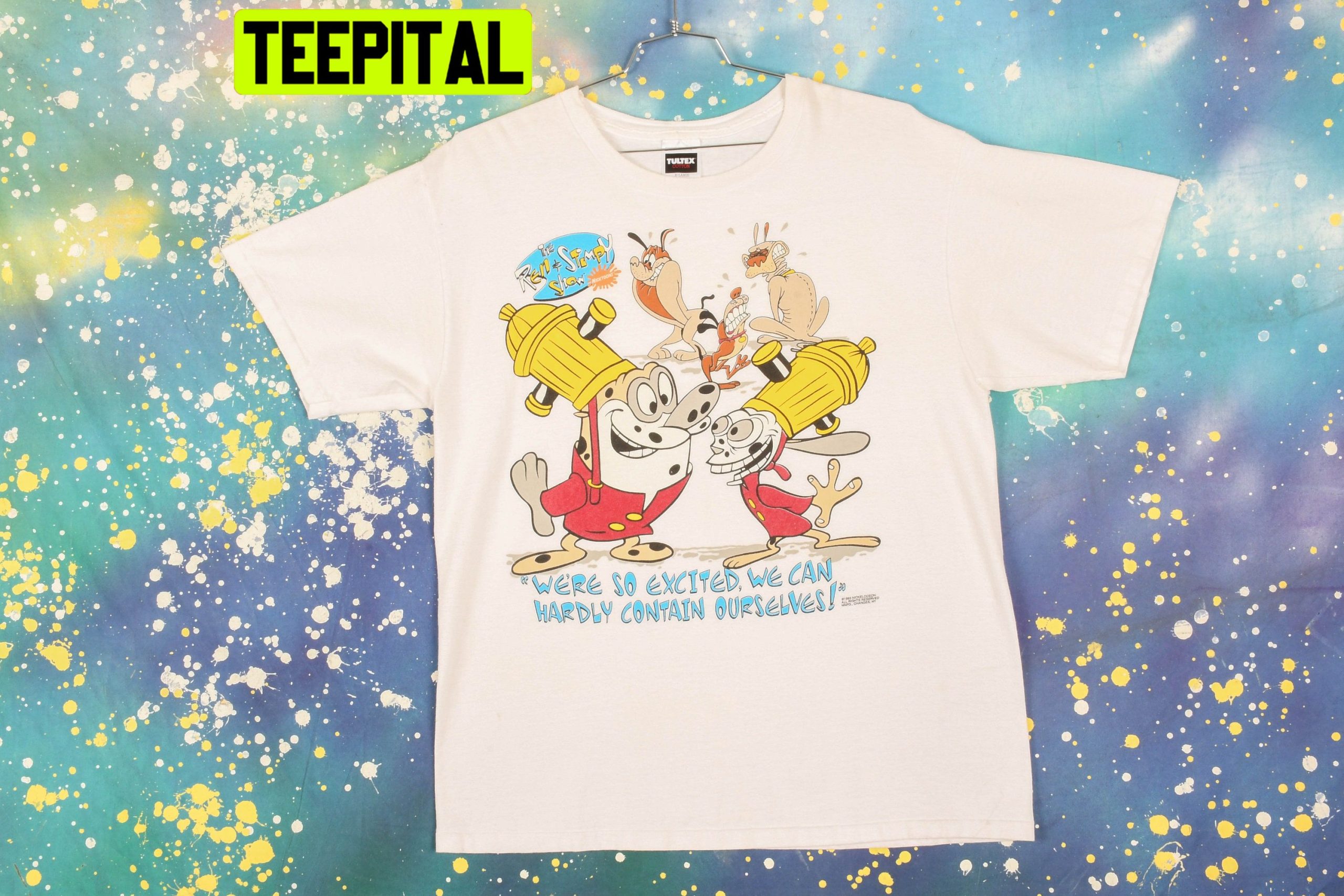We're So Excited We Can Hardly Contain Ourselves Ren & Stimpy Trending Unisex Shirt We're So Excited We Can Hardly Contain Ourselves Ren & Stimpy Trending Unisex Shirt