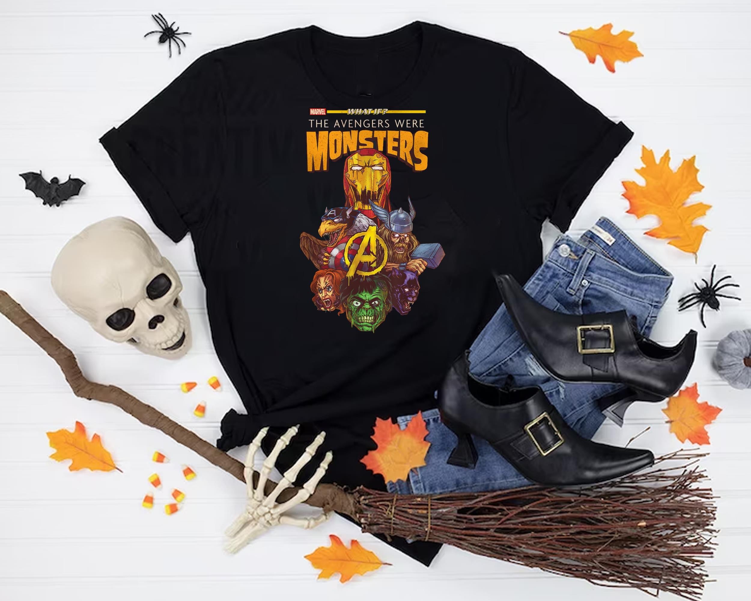 What If The Avengers Were Monsters Marvel Comics Holiday Halloween Unisex T-Shirt What If The Avengers Were Monsters Marvel Comics Holiday Halloween Unisex T-Shirt