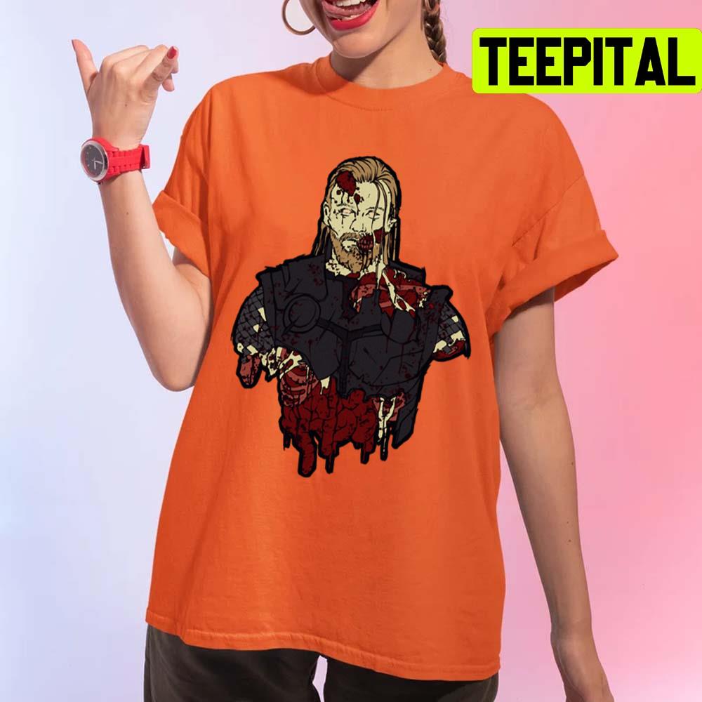 What If Thor Marvel Zombie Halloween Design Unisex T-Shirt What If Thor Marvel Zombie Halloween Design Unisex T-Shirt