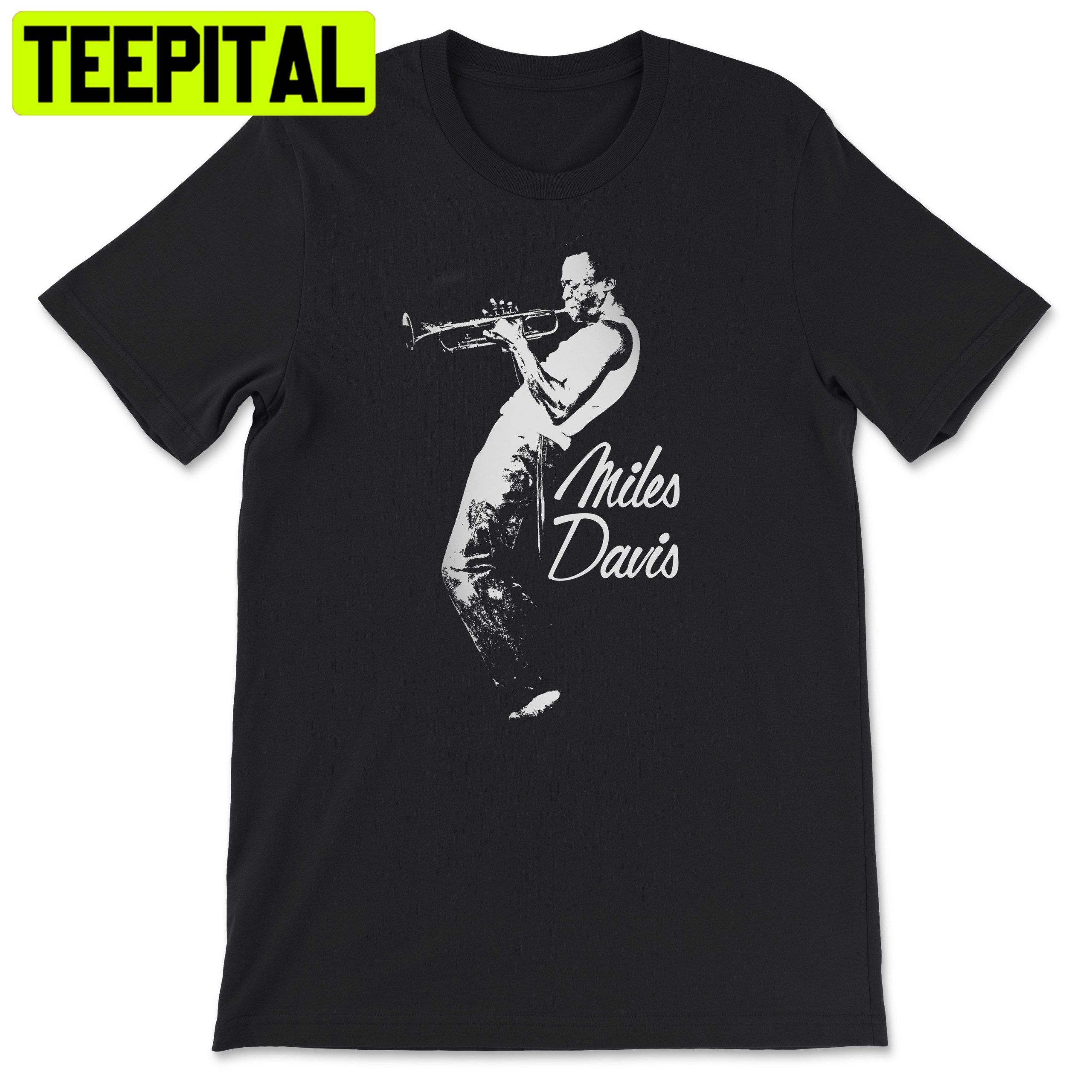 White Art Miles Davis Jazz Music Trending Unisex Shirt White Art Miles Davis Jazz Music Trending Unisex Shirt