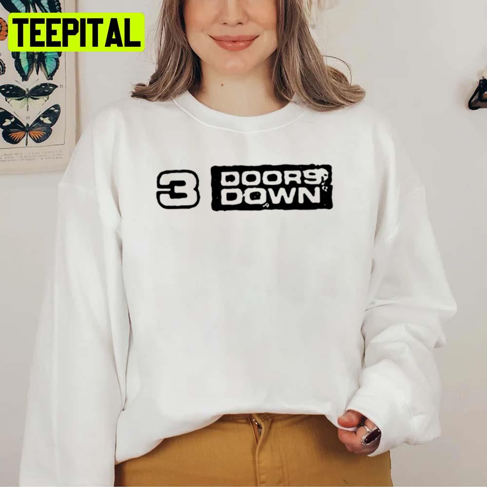 White Vintage Logo 3 Doors Down Unisex Sweatshirt White Vintage Logo 3 Doors Down Unisex Sweatshirt
