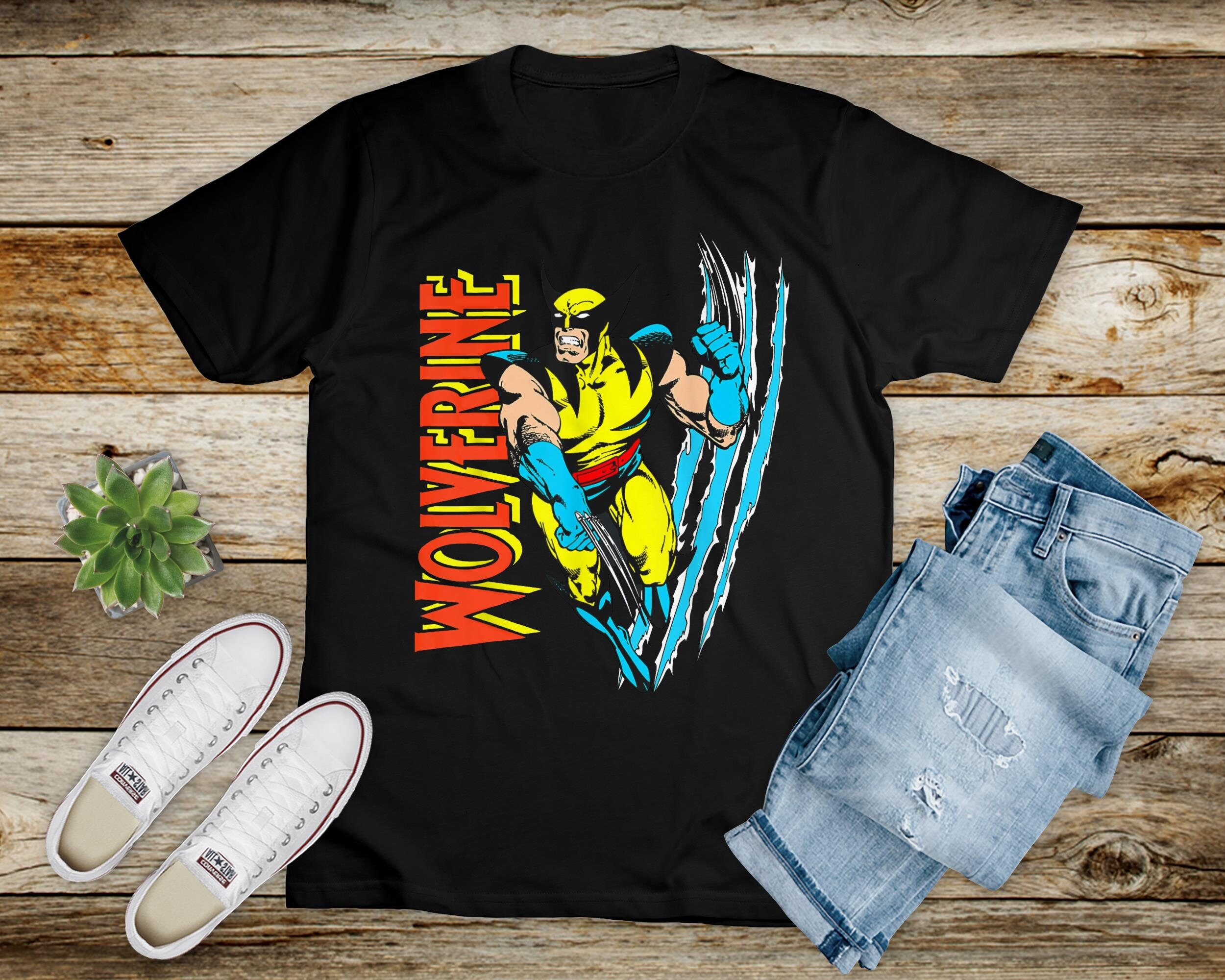 Wolverine Vintage Claw Slice X Men Marvel Comics Holiday Unisex T-Shirt Wolverine Vintage Claw Slice X Men Marvel Comics Holiday Unisex T-Shirt